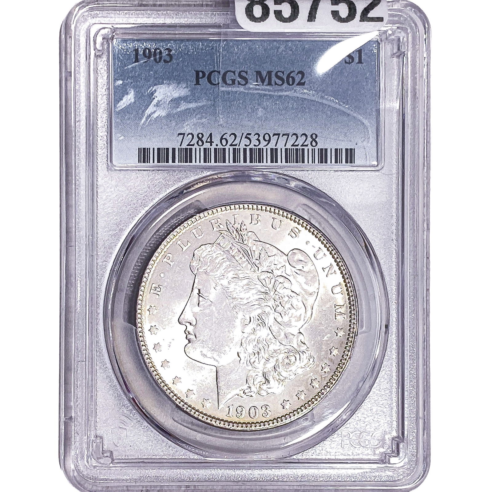 1903 Morgan Silver Dollar PCGS MS62: 1903 Morgan Silver Dollar PCGS MS62