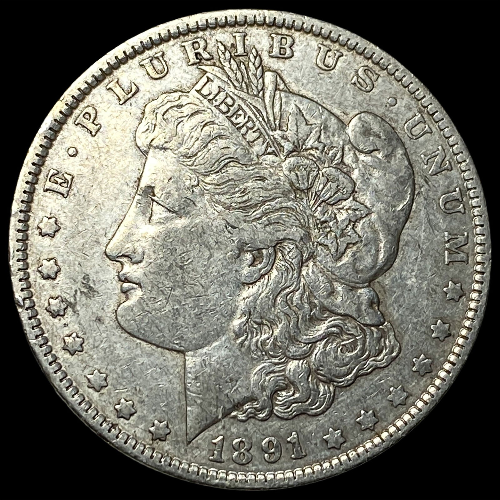 1891-O Silver Morgan Dollar NEARLY UNCIRCULATED: 1891-O Silver Morgan Dollar NEARLY UNCIRCULATED