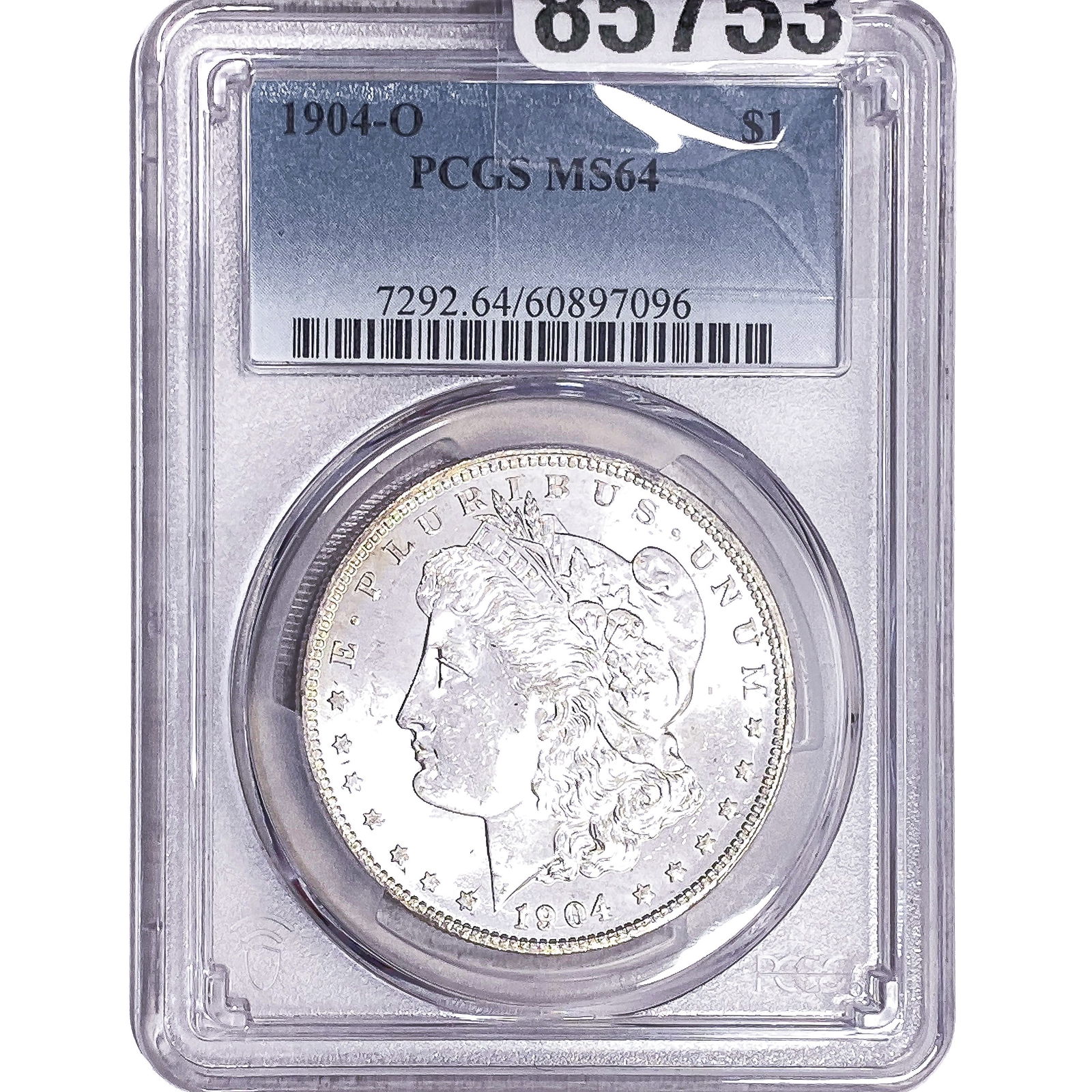 1904-O Morgan Silver Dollar PCGS MS64: 1904-O Morgan Silver Dollar PCGS MS64