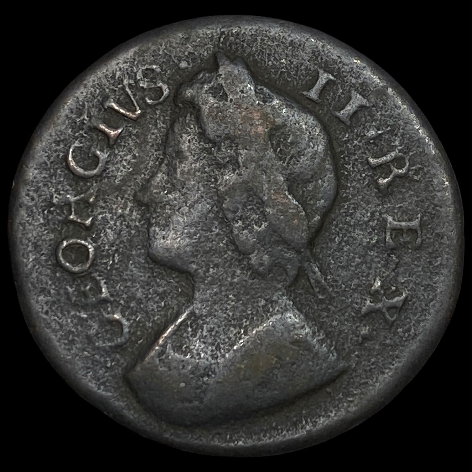 1736 Great Britain Copper Farthing ABOUT UNCIRCULATED: 1736 Great Britain Copper Farthing ABOUT UNCIRCULATED