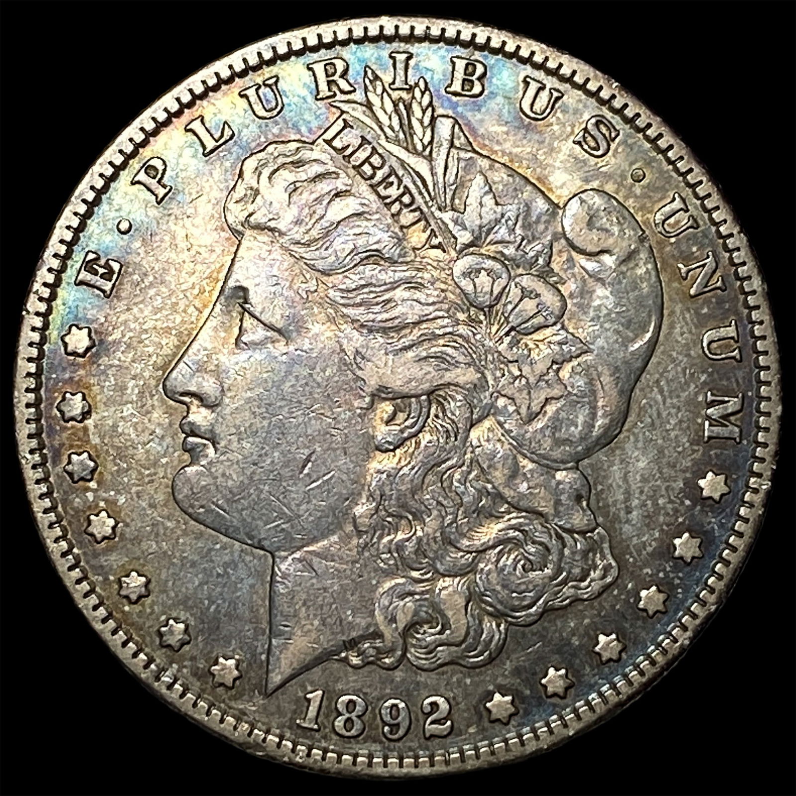 1892-S Silver Morgan Dollar NEARLY UNCIRCULATED: 1892-S Silver Morgan Dollar NEARLY UNCIRCULATED