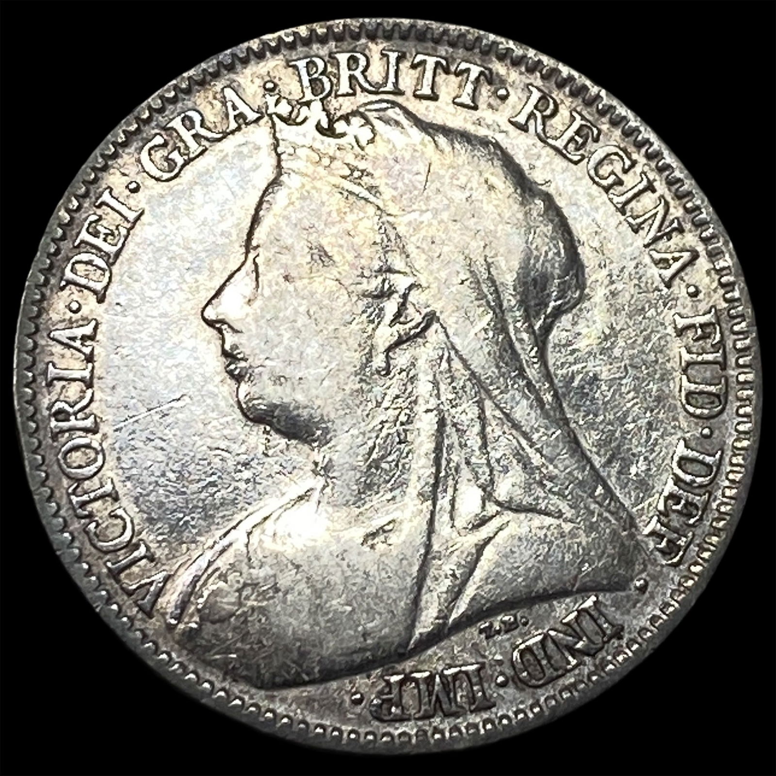 1894 Great Britain Silver 6 Pence NEARLY UNCIRCULATED: 1894 Great Britain Silver 6 Pence NEARLY UNCIRCULATED