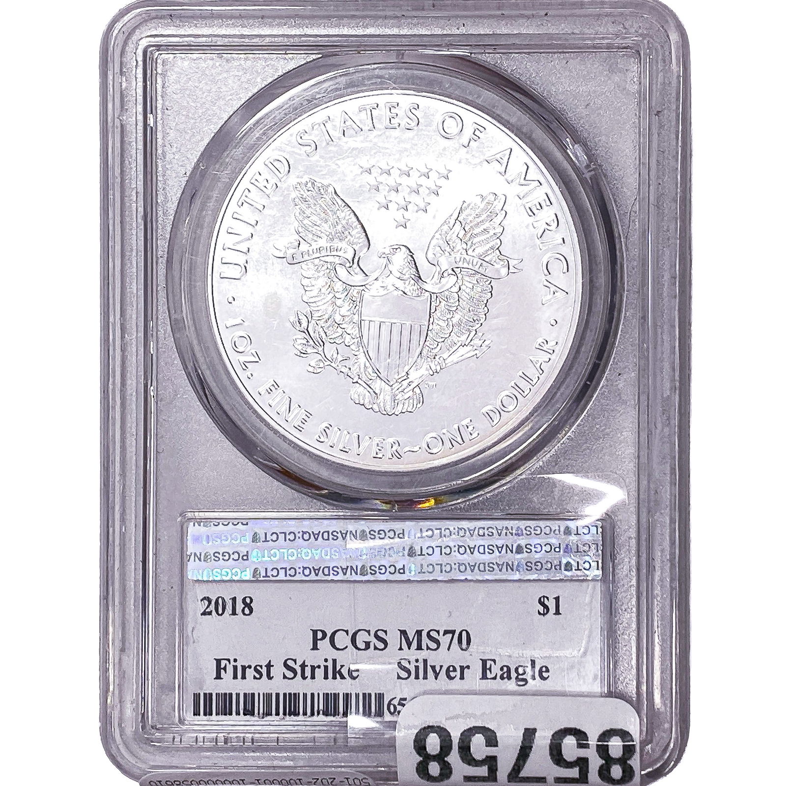 2018 Silver Eagle PCGS MS70 - 2