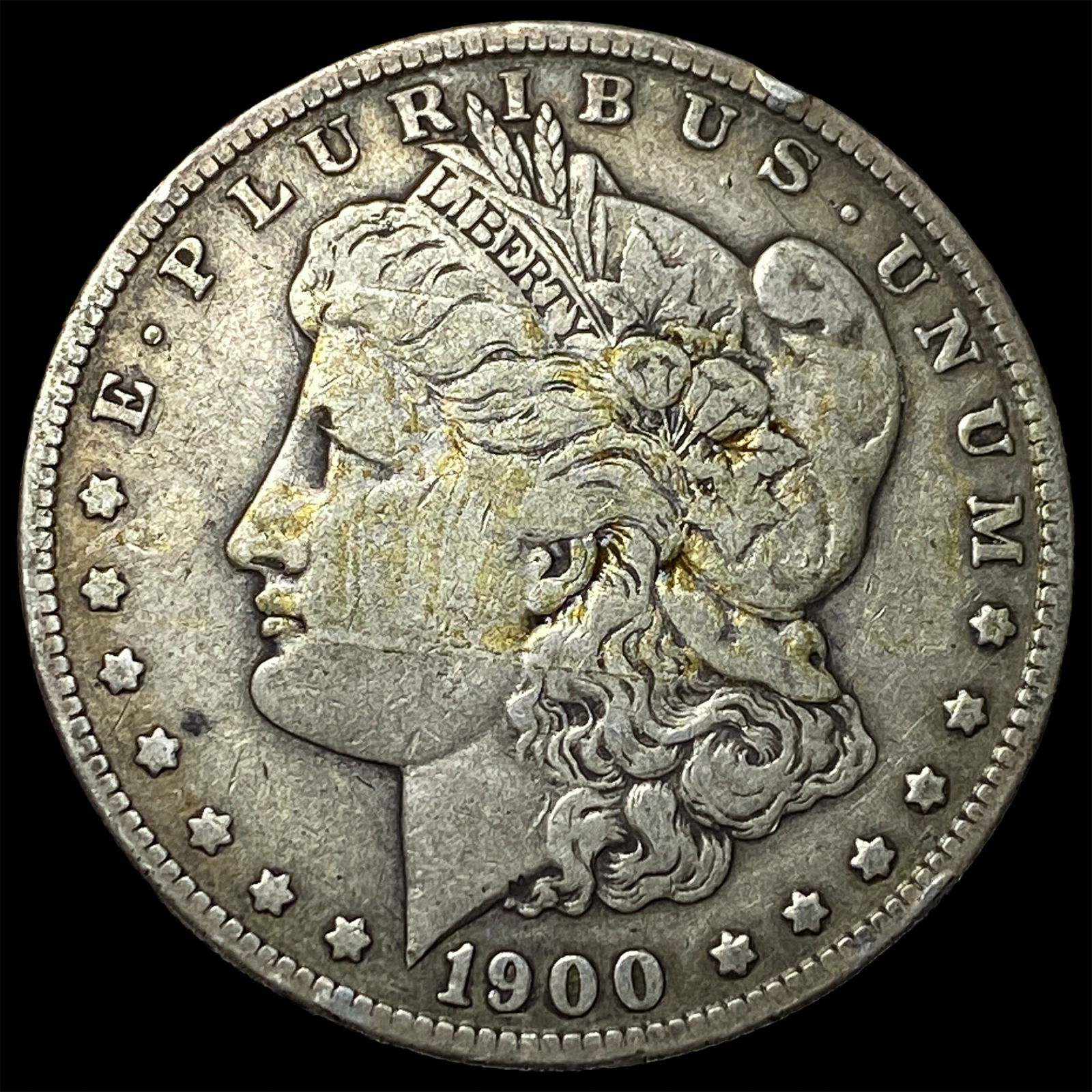 1900-S Silver Morgan Dollar ABOUT UNCIRCULATED: 1900-S Silver Morgan Dollar ABOUT UNCIRCULATED
