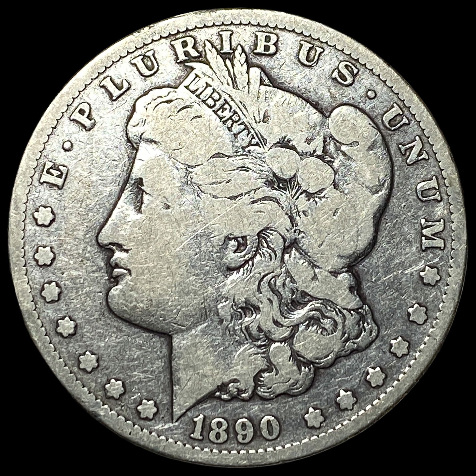 1890-CC Silver Morgan Dollar NICELY CIRCULATED: 1890-CC Silver Morgan Dollar NICELY CIRCULATED
