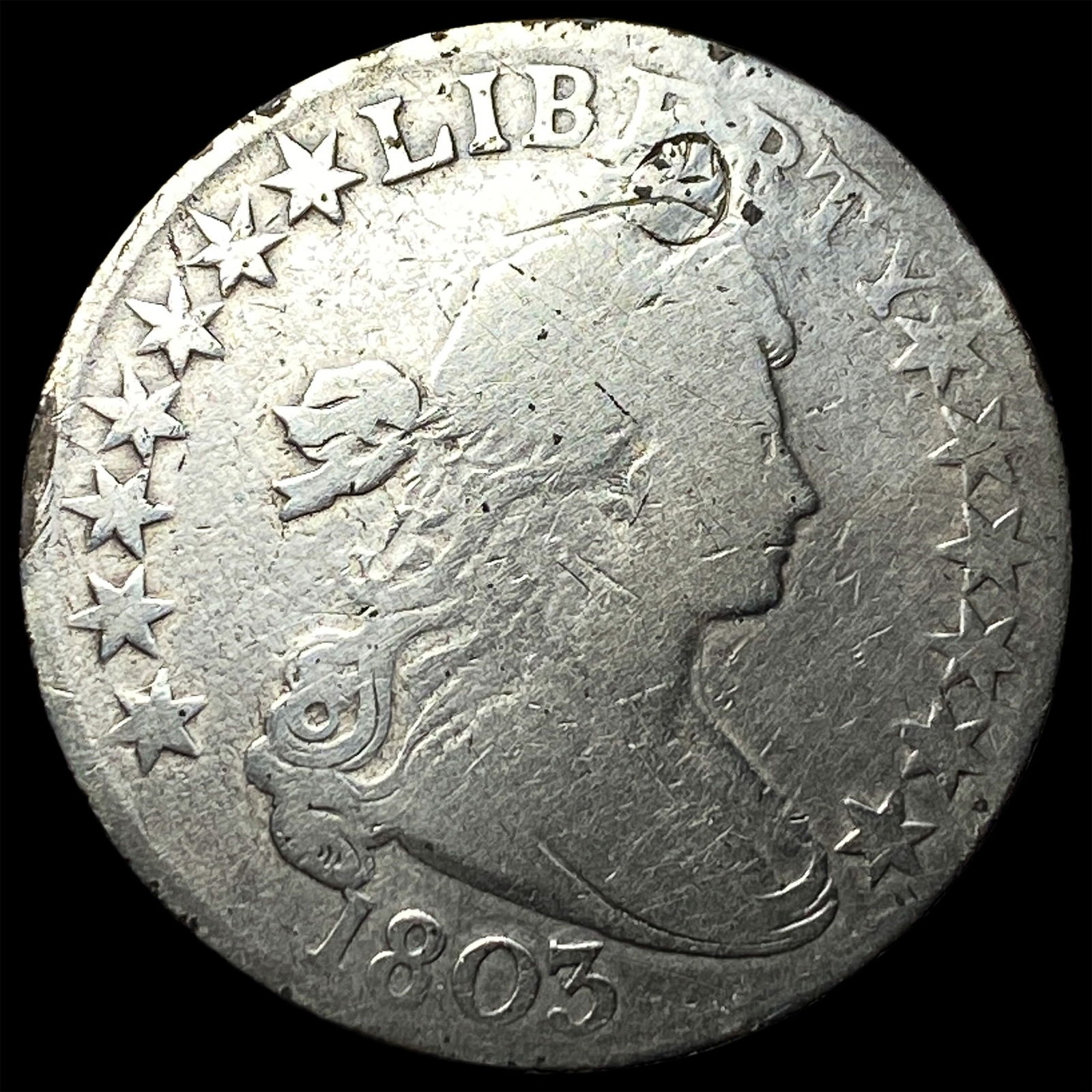 1803 Draped Bust Silver Dollar NICELY CIRCULATED (1 of 2)
