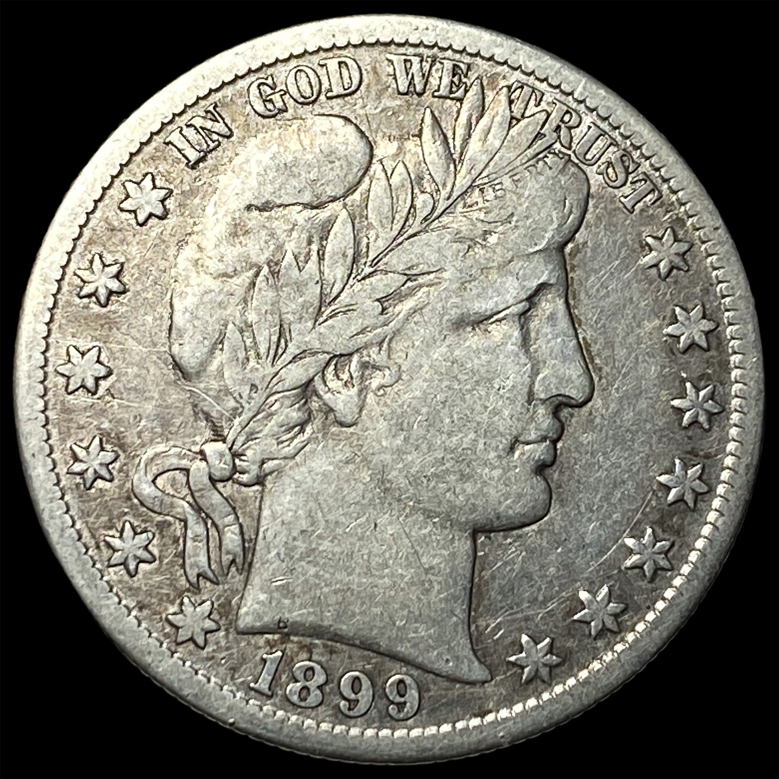 1899-S Silver Barber Half Dollar LIGHTLY CIRCULATED (1 of 2)