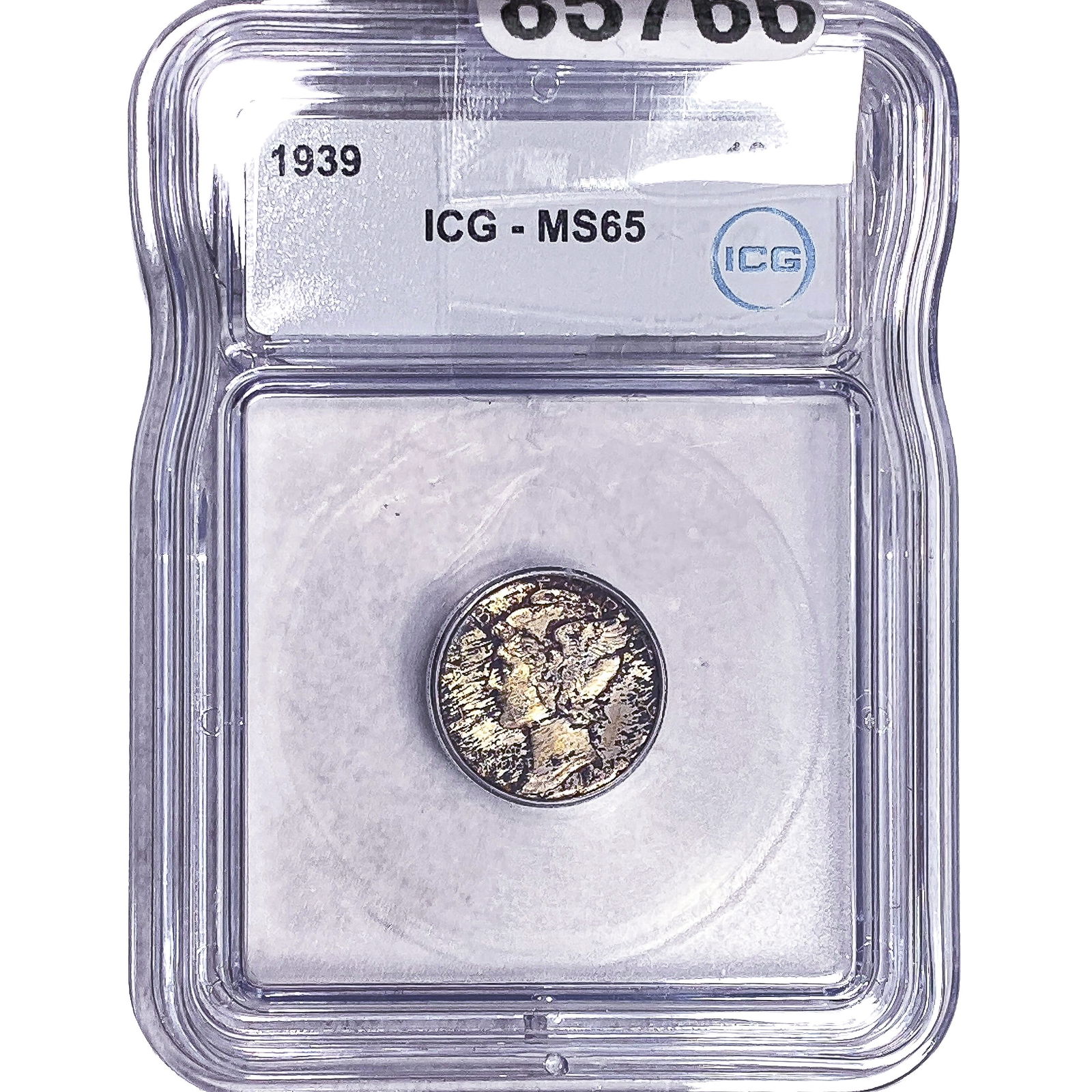 1939 Mercury Silver Dime ICH MS65: 1939 Mercury Silver Dime ICH MS65