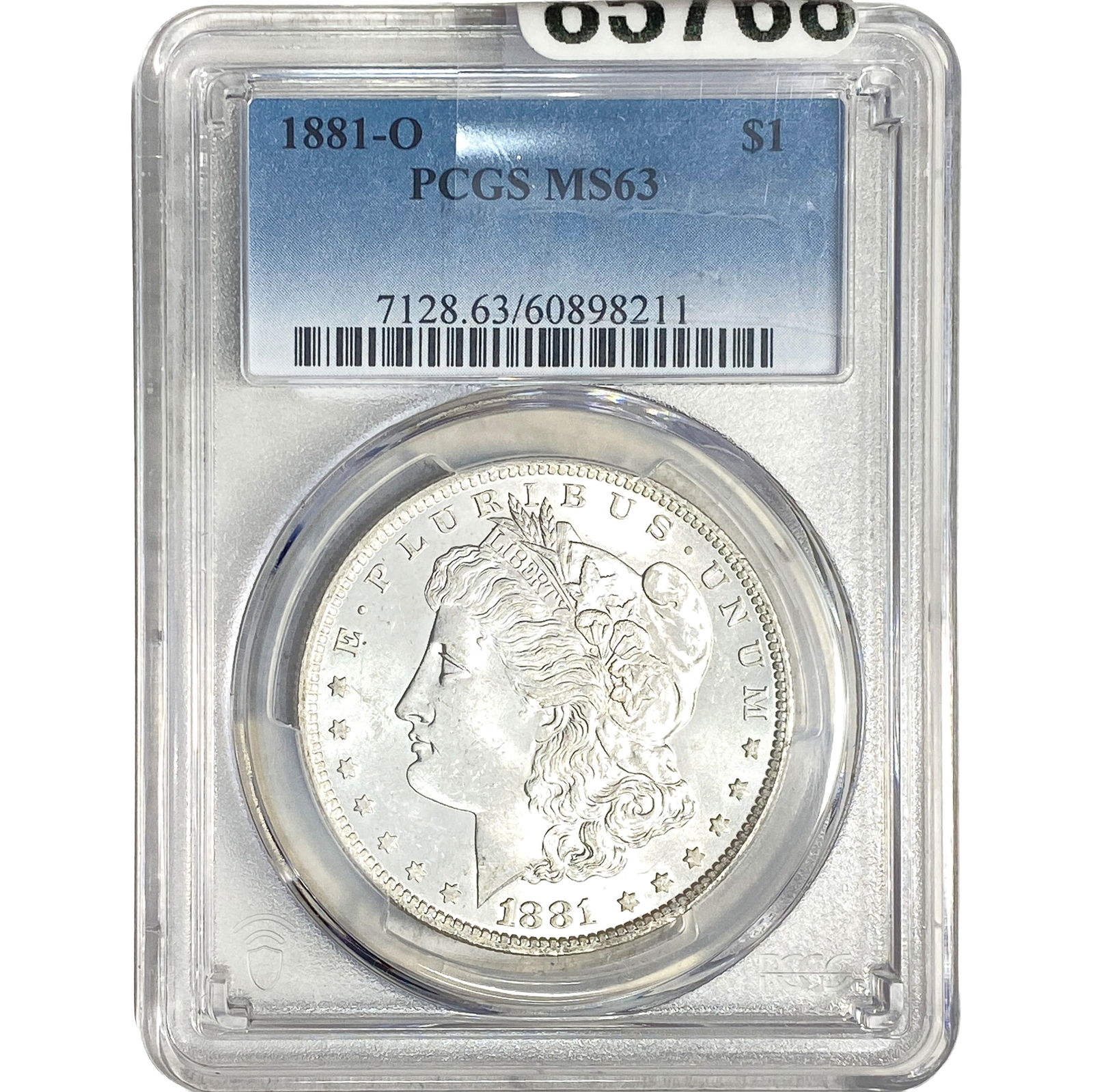 1881-O Morgan Silver Dollar PCGS MS63: 1881-O Morgan Silver Dollar PCGS MS63