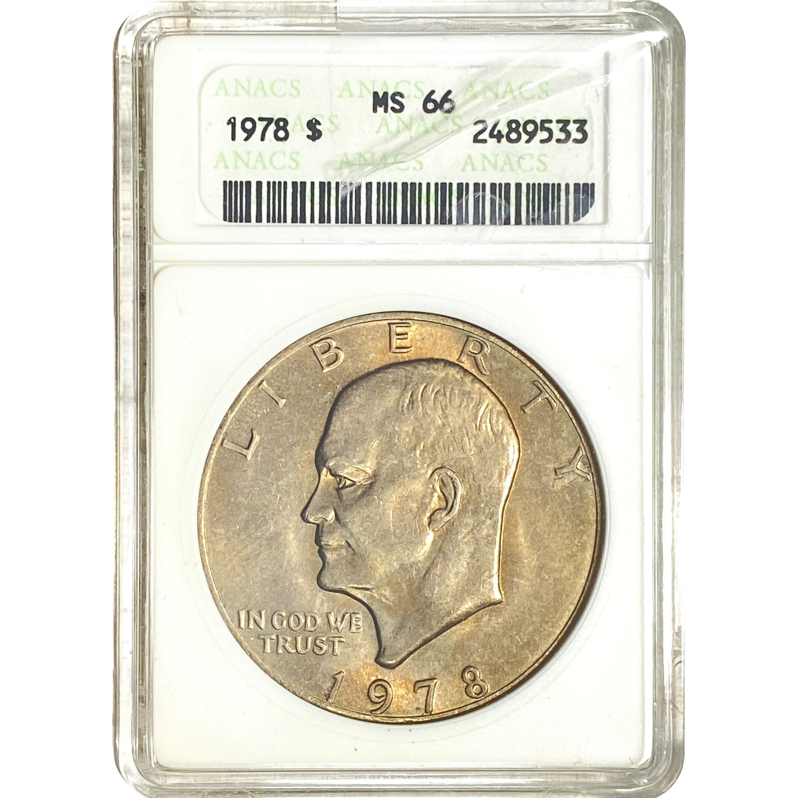 1978 Eisenhower Dollar ANACS MS66: 1978 Eisenhower Dollar ANACS MS66