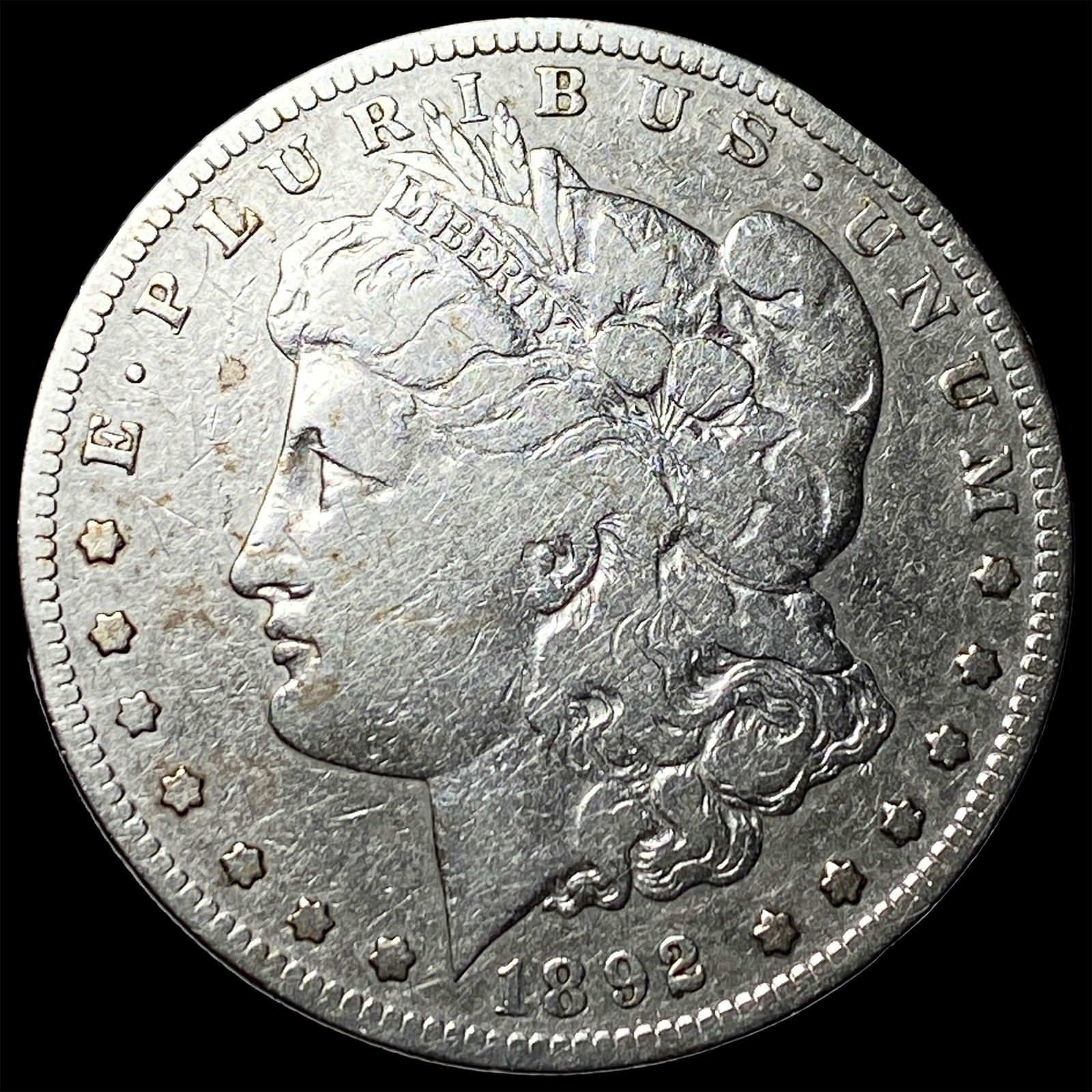 1892-S Silver Morgan Dollar NICELY CIRCULATED: 1892-S Silver Morgan Dollar NICELY CIRCULATED