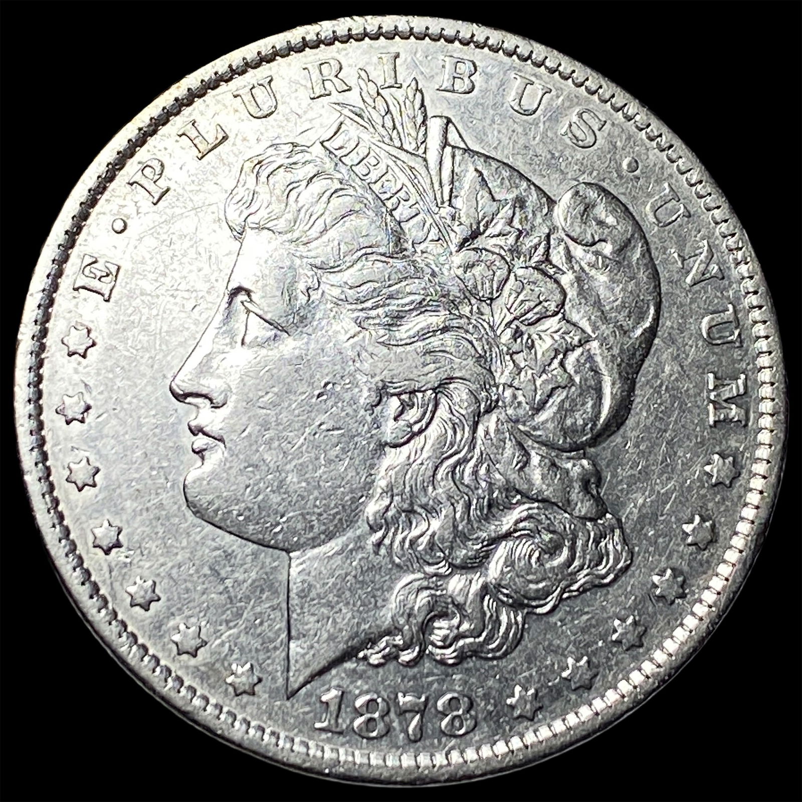1878-S Silver Morgan Dollar NEARLY UNCIRCULATED: 1878-S Silver Morgan Dollar NEARLY UNCIRCULATED