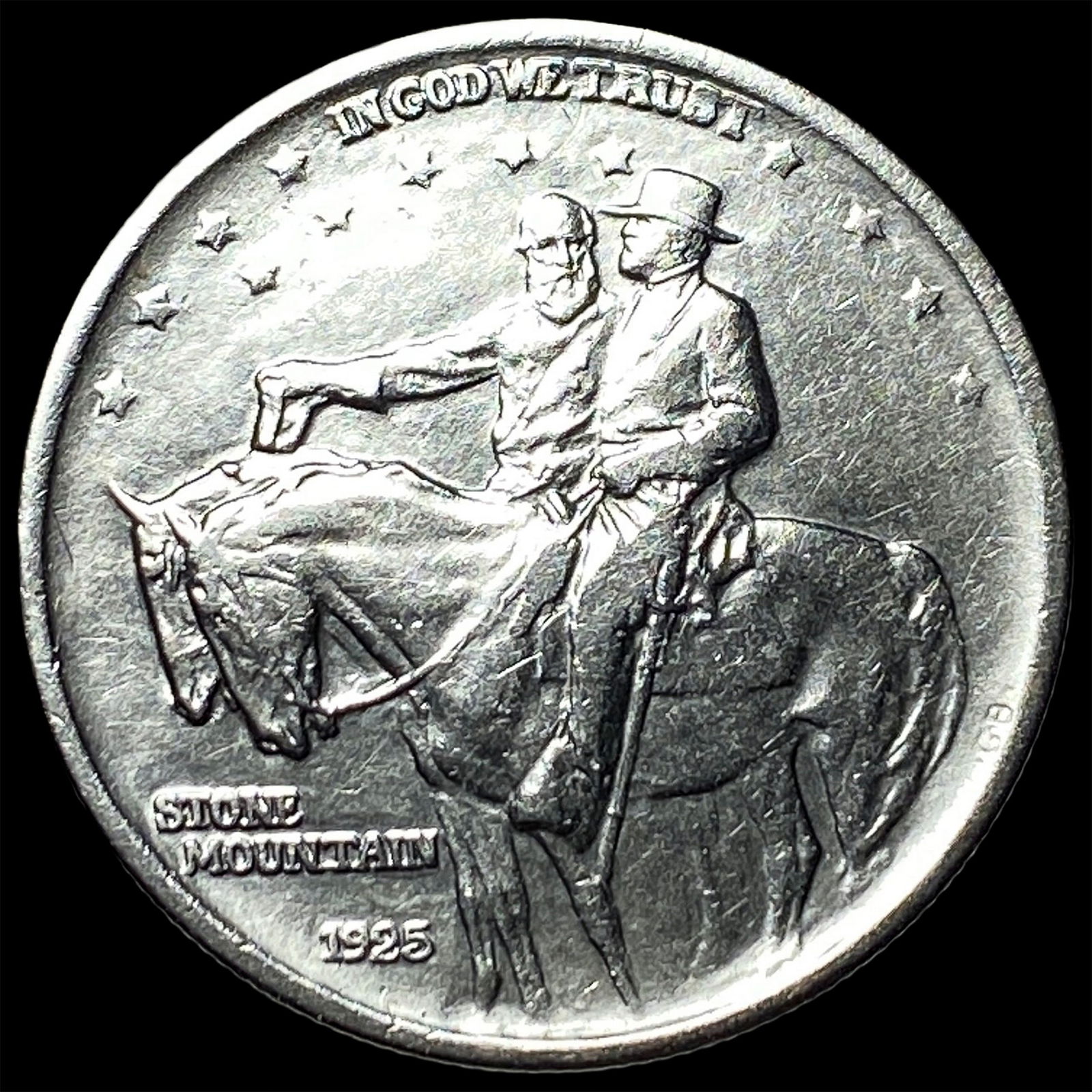 1925 Stone Mountain Silver Half Dollar NEARLY UNCIRCULATED: 1925 Stone Mountain Silver Half Dollar NEARLY UNCIRCULATED