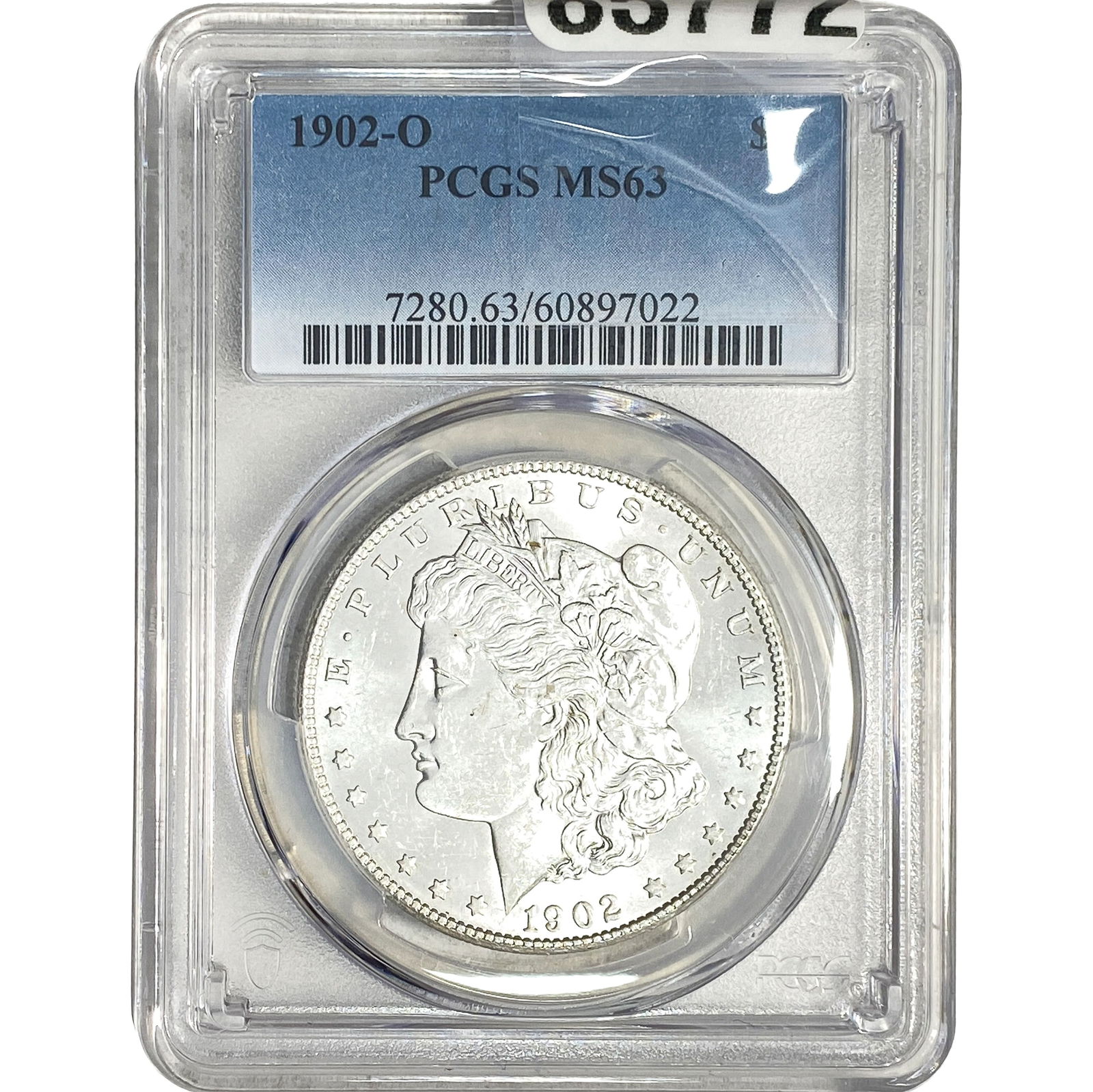 1902-O Morgan Silver Dollar PCGS MS63: 1902-O Morgan Silver Dollar PCGS MS63
