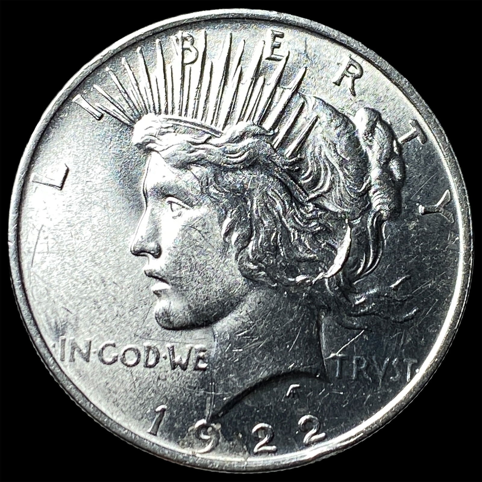 1922 Silver Peace Dollar CHOICE BU (1 of 2)