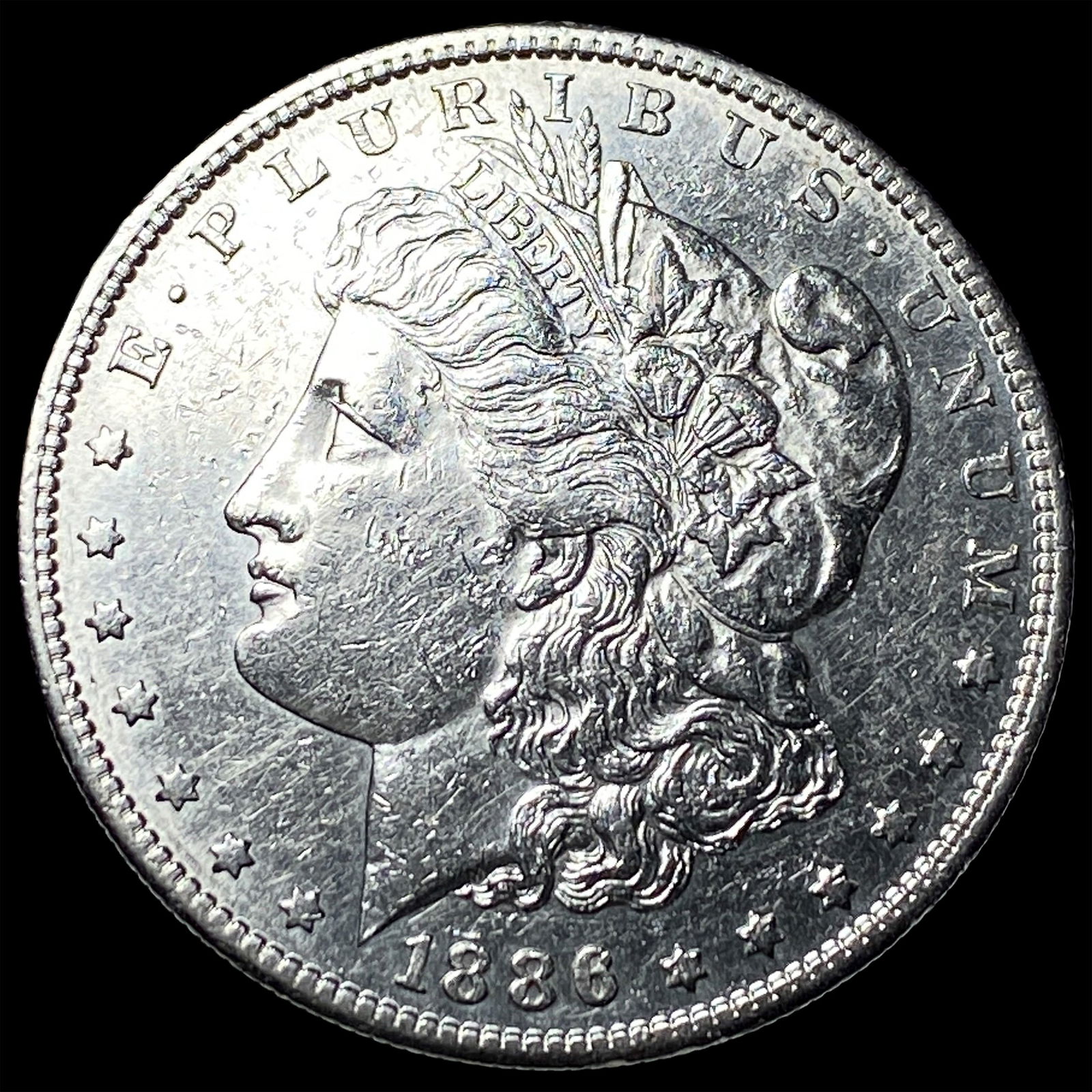 1886-S Silver Morgan Dollar CLOSELY UNCIRCULATED: 1886-S Silver Morgan Dollar CLOSELY UNCIRCULATED