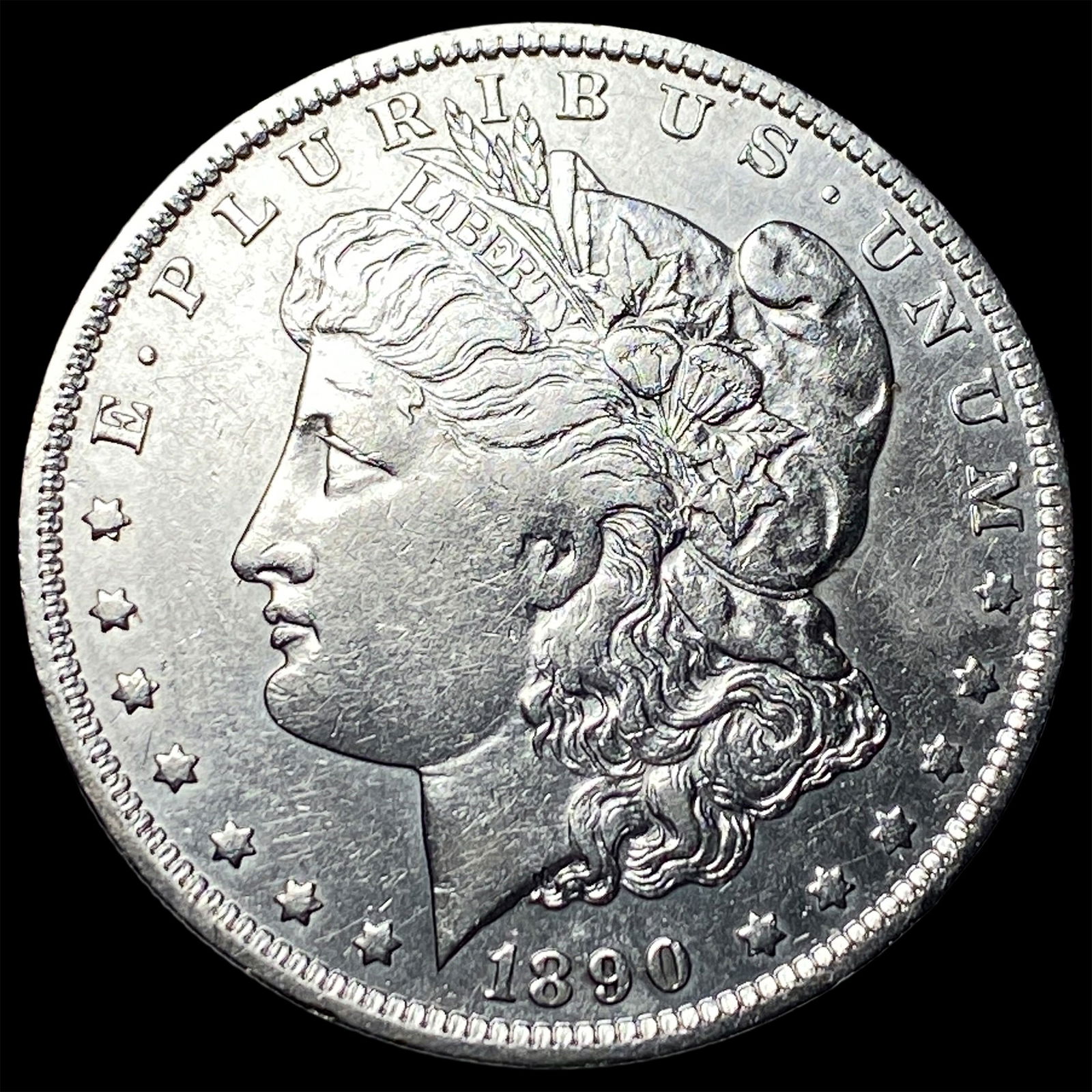 1890-S Silver Morgan Dollar NEARLY UNCIRCULATED: 1890-S Silver Morgan Dollar NEARLY UNCIRCULATED