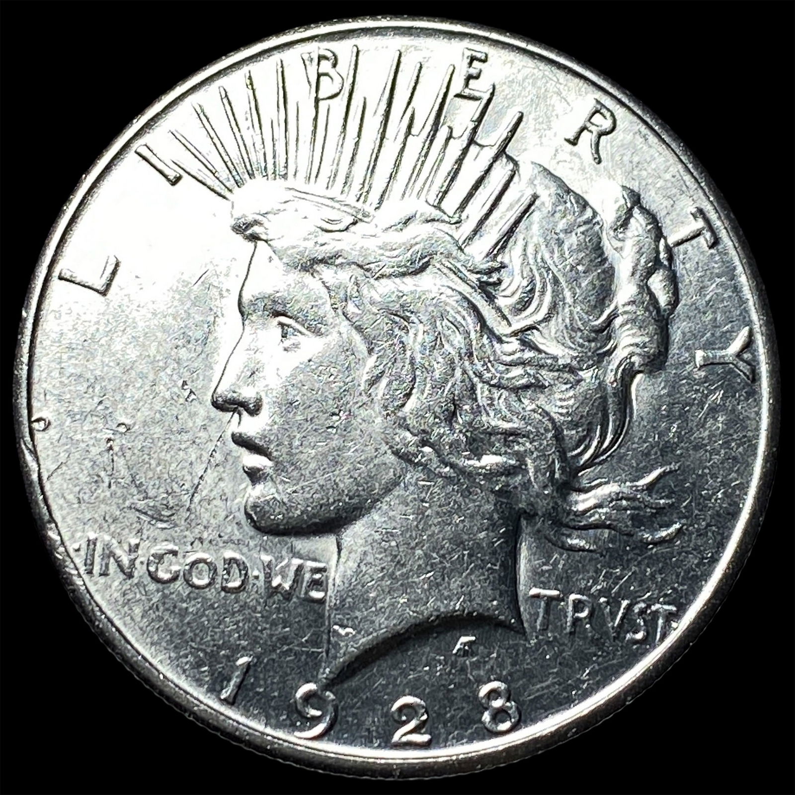 1928 Silver Peace Dollar CHOICE AU: 1928 Silver Peace Dollar CHOICE AU