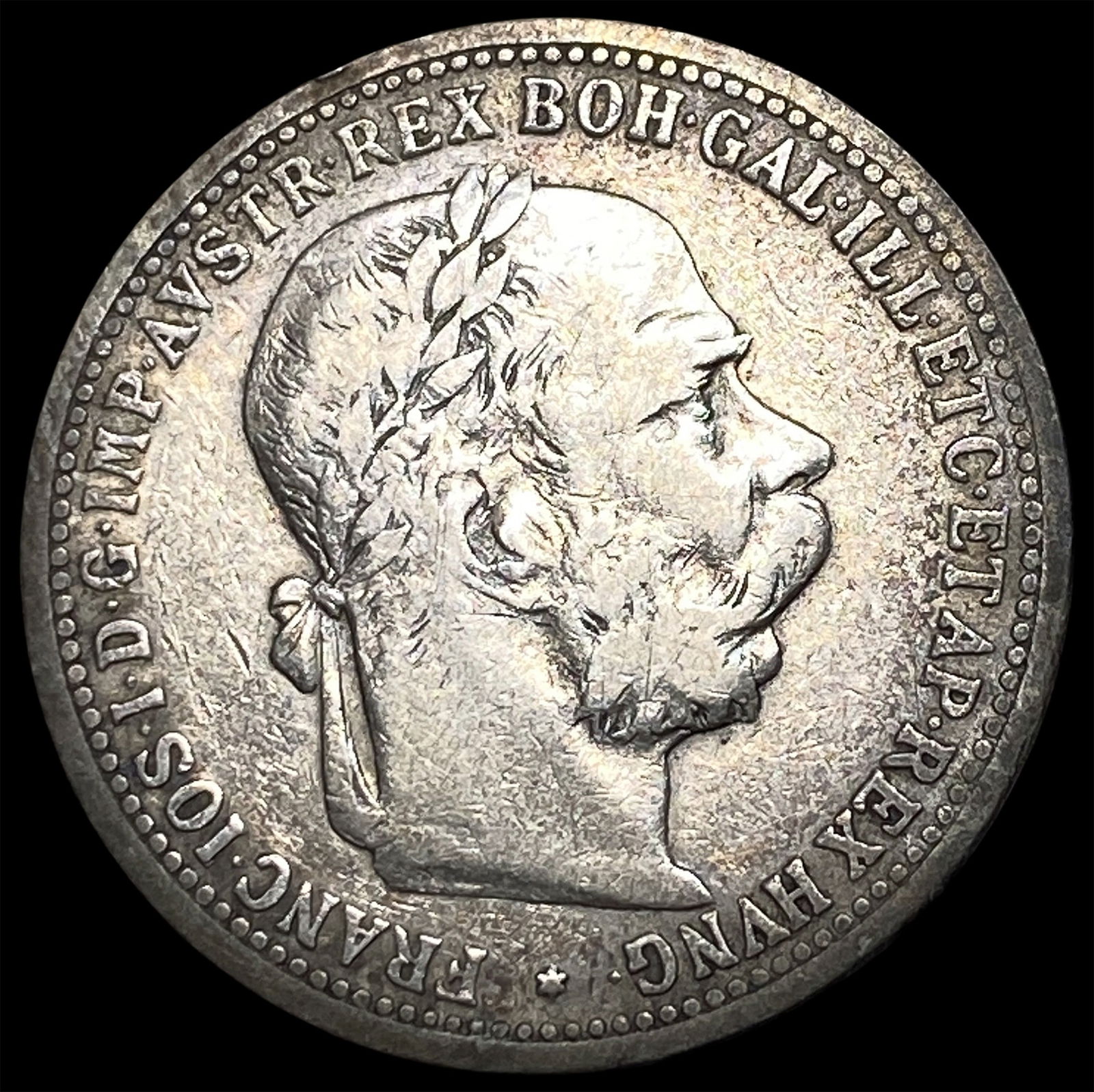 1894 Austria Silver 1 Corona ABOUT UNCIRCULATED: 1894 Austria Silver 1 Corona ABOUT UNCIRCULATED