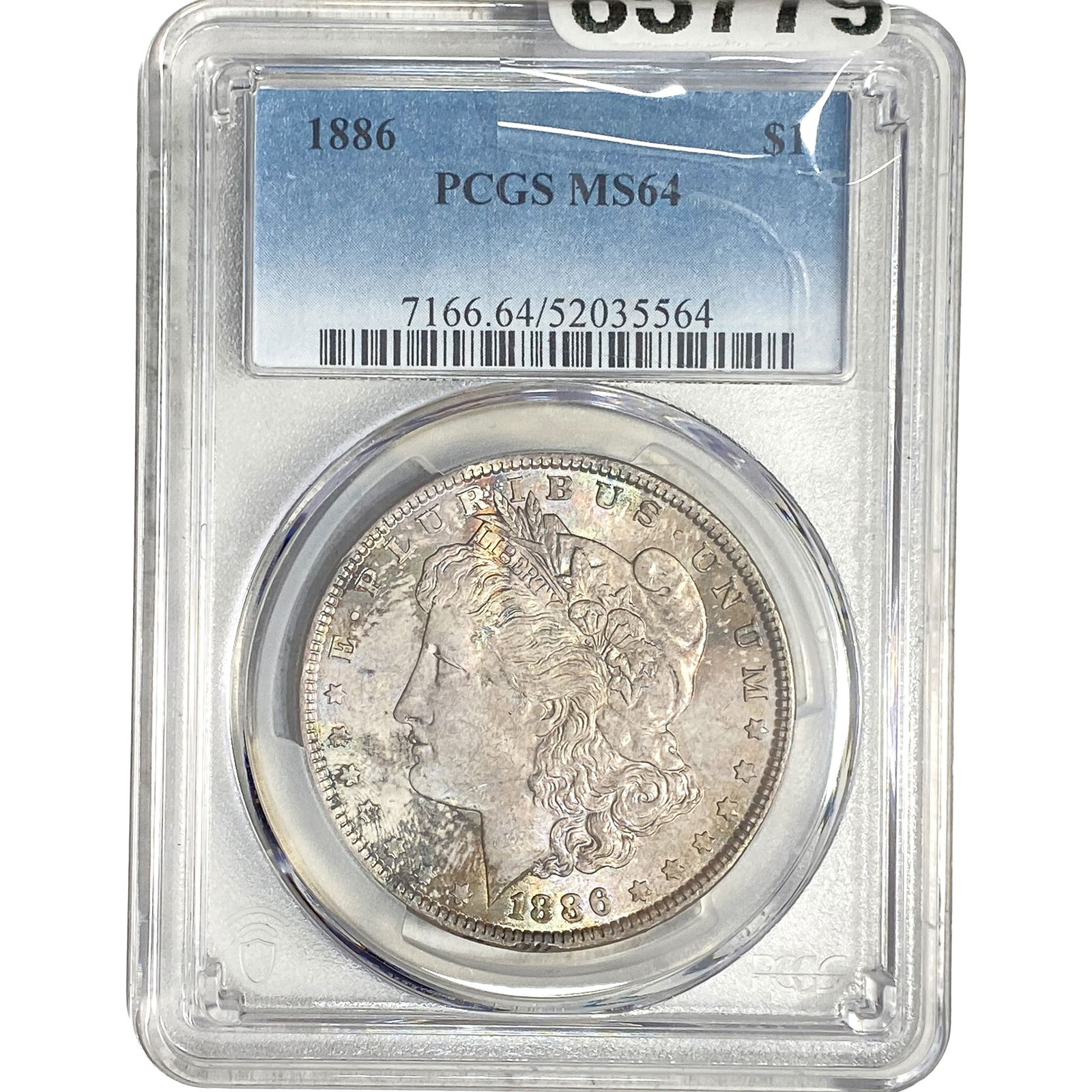 1886 Morgan Silver Dollar PCGS MS64: 1886 Morgan Silver Dollar PCGS MS64