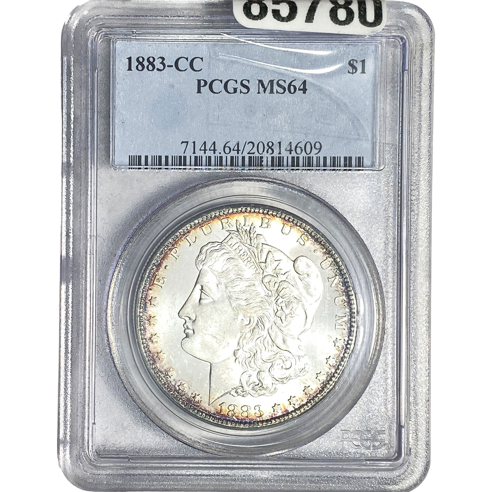 1883-CC Morgan Silver Dollar PCGS MS64: 1883-CC Morgan Silver Dollar PCGS MS64