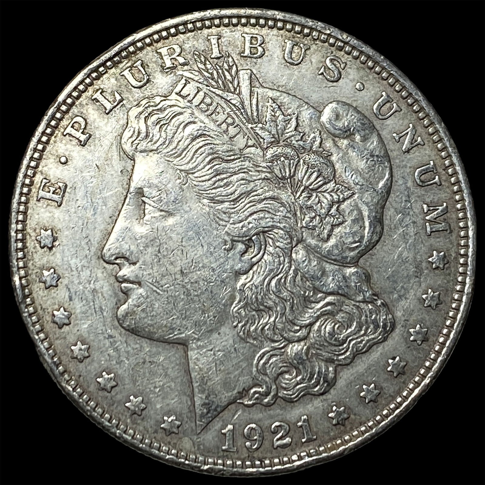 1921 Silver Morgan Dollar NEARLY UNCIRCULATED: 1921 Silver Morgan Dollar NEARLY UNCIRCULATED