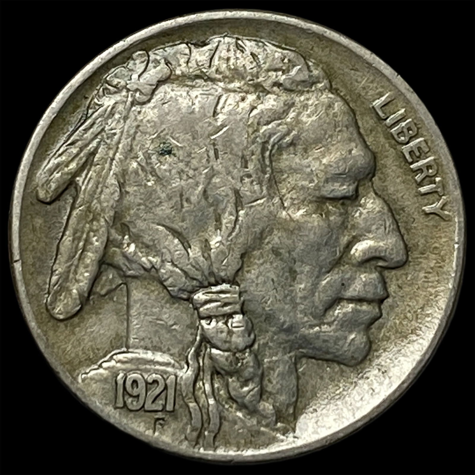 1921-S Buffalo Nickel NEARLY UNCIRCULATED: 1921-S Buffalo Nickel NEARLY UNCIRCULATED