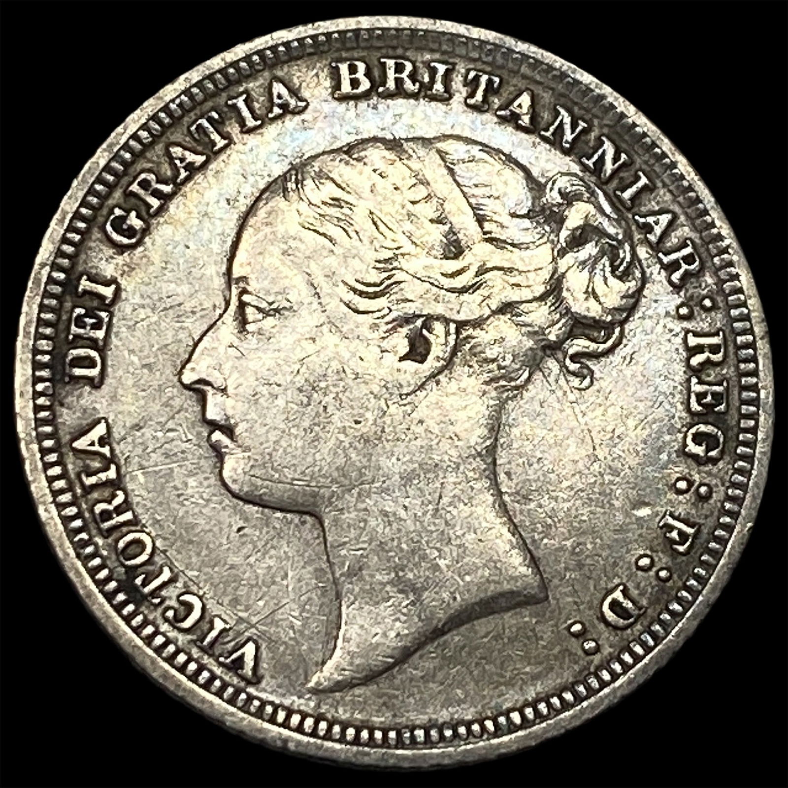 1886 Great Britain Silver 6 Pence NEARLY UNCIRCULATED (1 of 2)