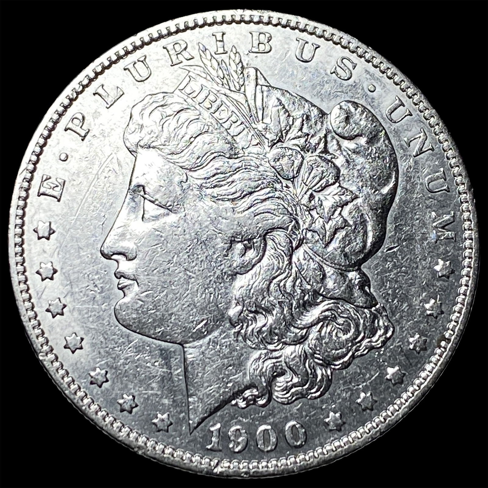 1900-S Silver Morgan Dollar CHOICE AU: 1900-S Silver Morgan Dollar CHOICE AU