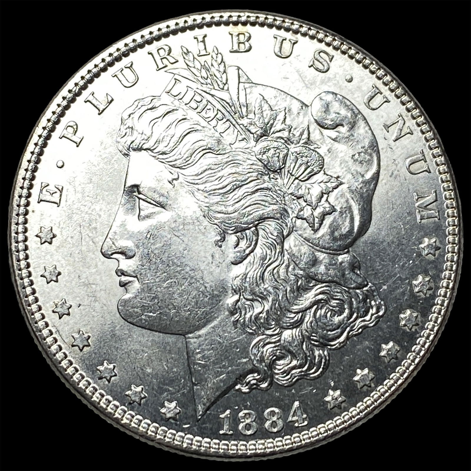 1884-S Silver Morgan Dollar GEM BU: 1884-S Silver Morgan Dollar GEM BU