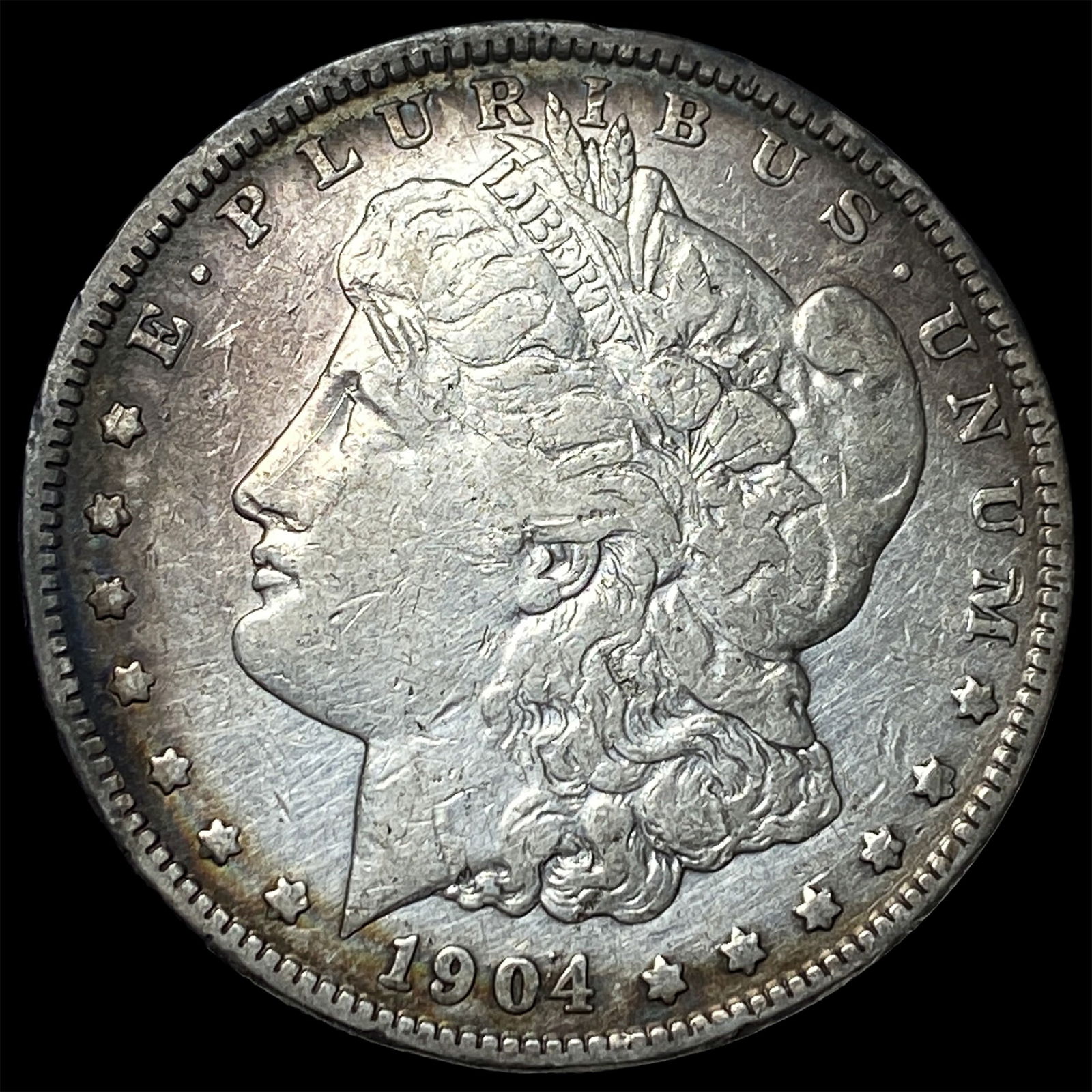 1904-O Silver Morgan Dollar ABOUT UNCIRCULATED: 1904-O Silver Morgan Dollar ABOUT UNCIRCULATED