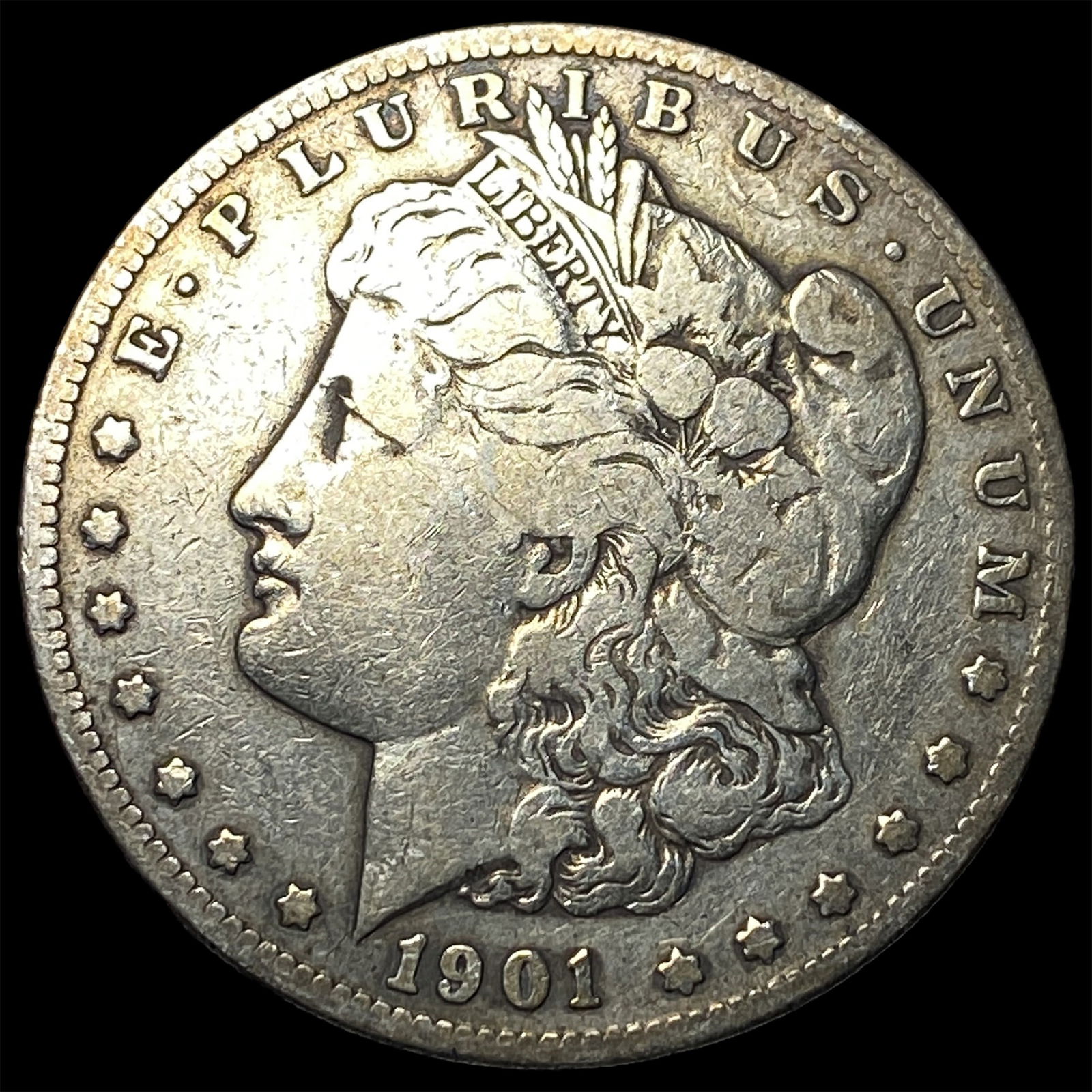 1901-S Silver Morgan Dollar NICELY CIRCULATED: 1901-S Silver Morgan Dollar NICELY CIRCULATED
