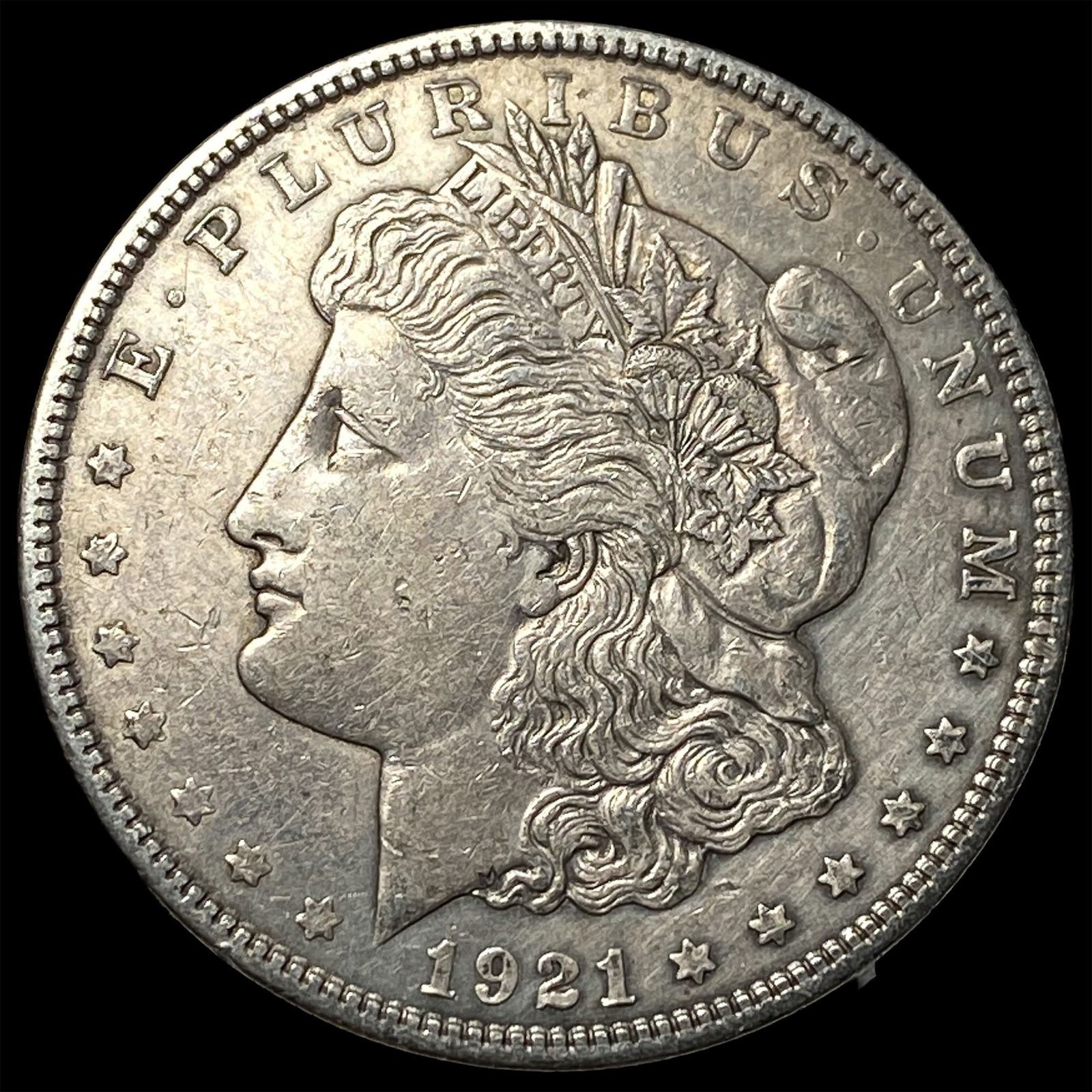 1921 Silver Morgan Dollar NEARLY UNCIRCULATED: 1921 Silver Morgan Dollar NEARLY UNCIRCULATED