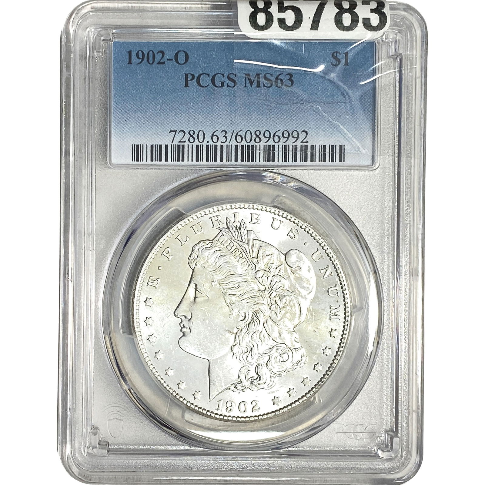 1902-O Morgan Silver Dollar PCGS MS63: 1902-O Morgan Silver Dollar PCGS MS63