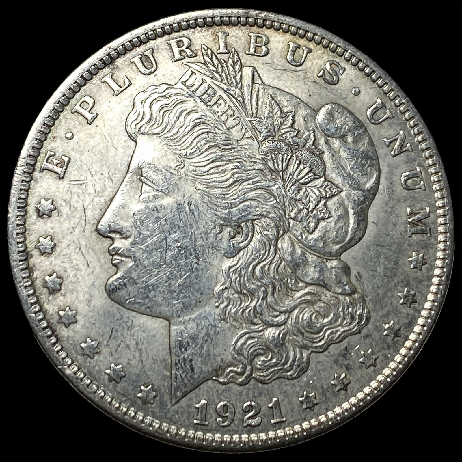 1921 Silver Morgan Dollar CLOSELY UNCIRCULATED: 1921 Silver Morgan Dollar CLOSELY UNCIRCULATED