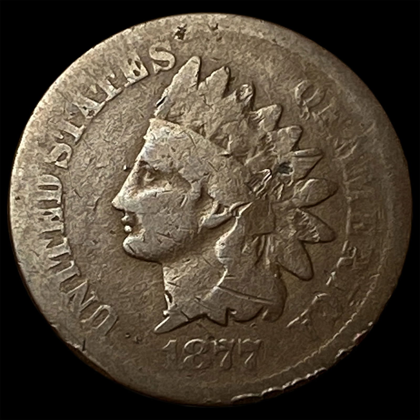 1877 Indian Head Cent HIGH GRADE: 1877 Indian Head Cent HIGH GRADE