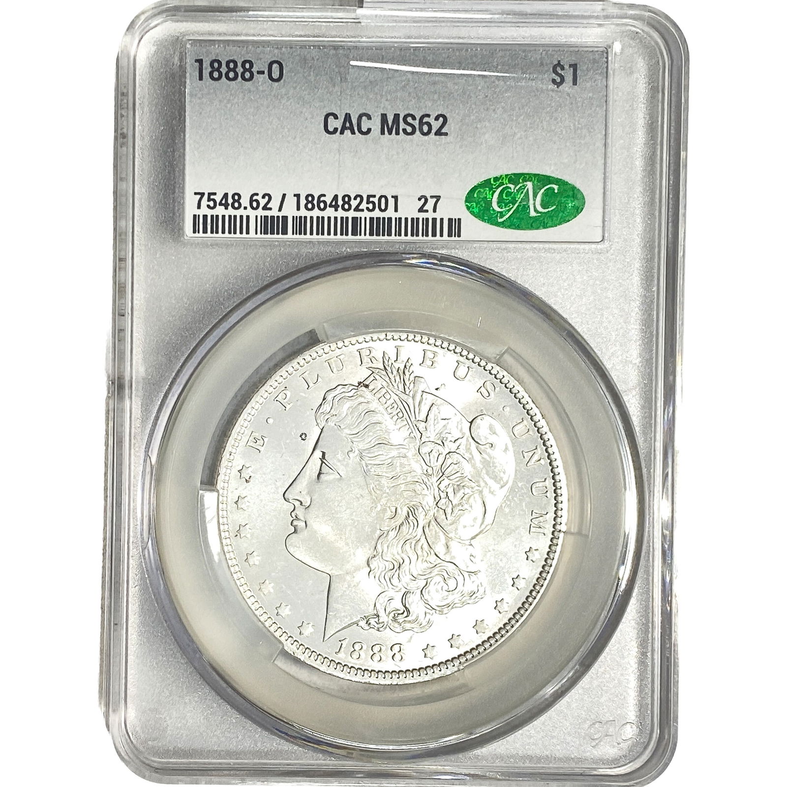 1888-O Morgan Silver Dollar CAC MS62 (1 of 2)