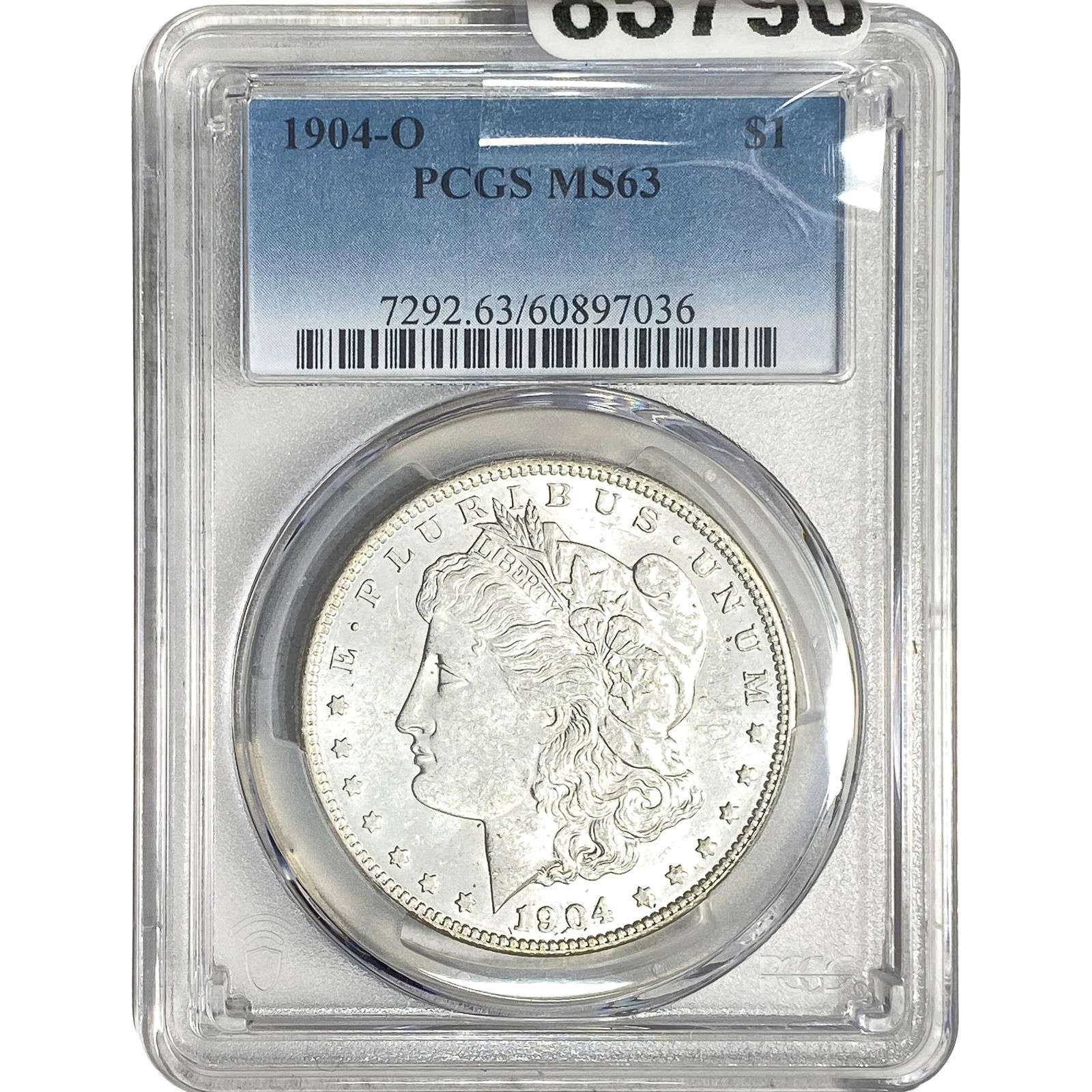 1904-O Morgan Silver Dollar PCGS MS63: 1904-O Morgan Silver Dollar PCGS MS63