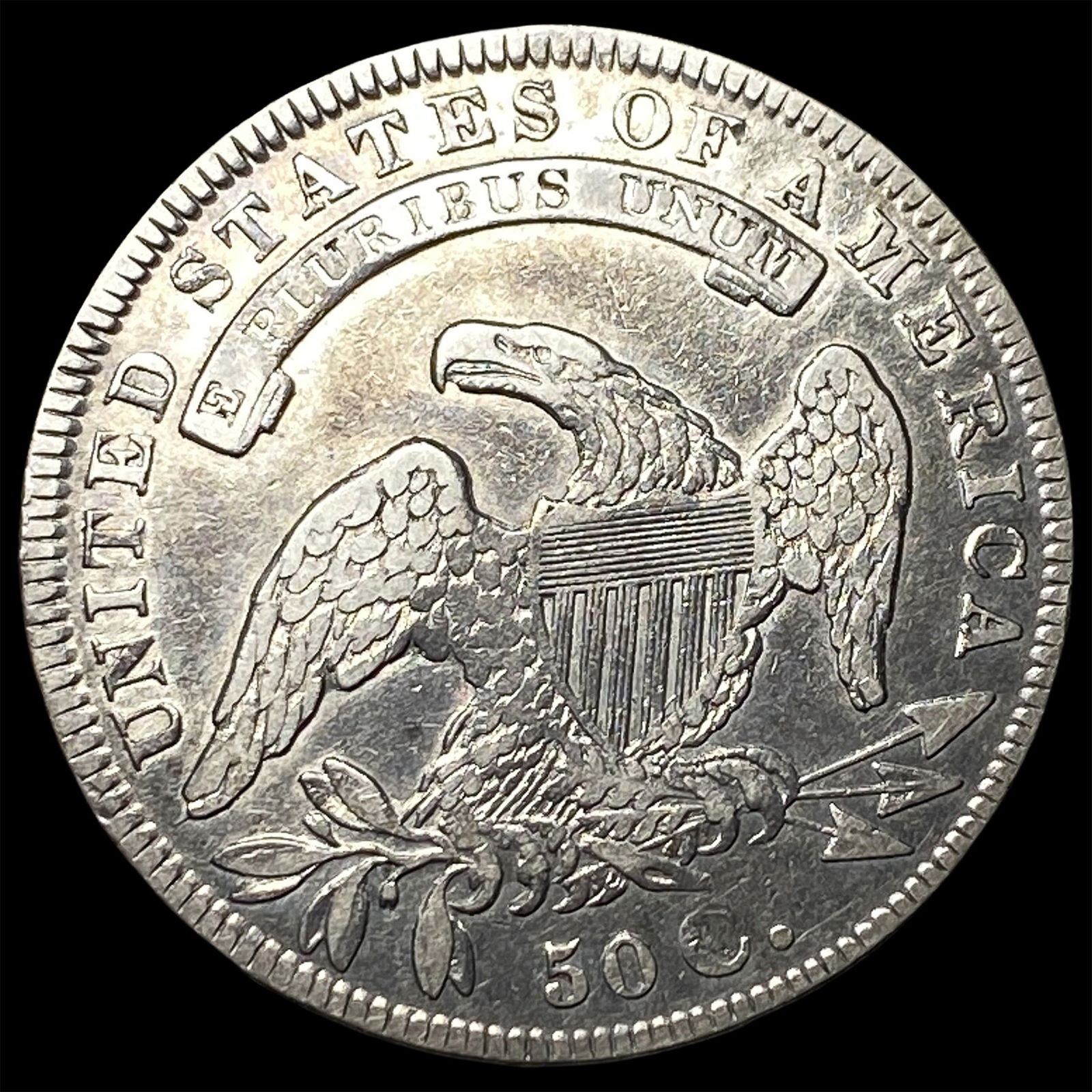 1834 Capped Bust Half Dollar ABOUT UNCIRCULATED - 2