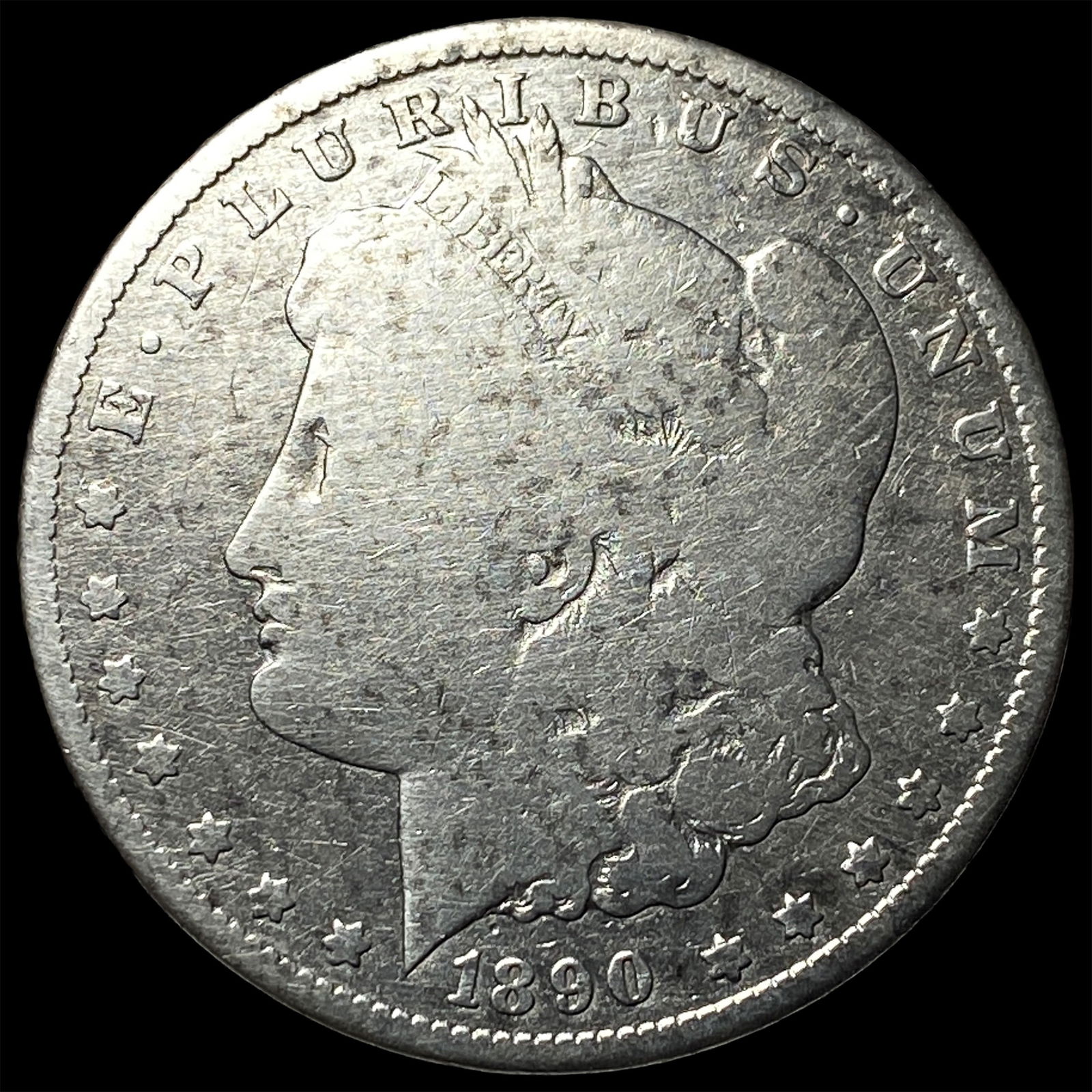 1890-CC Silver Morgan Dollar NICELY CIRCULATED: 1890-CC Silver Morgan Dollar NICELY CIRCULATED