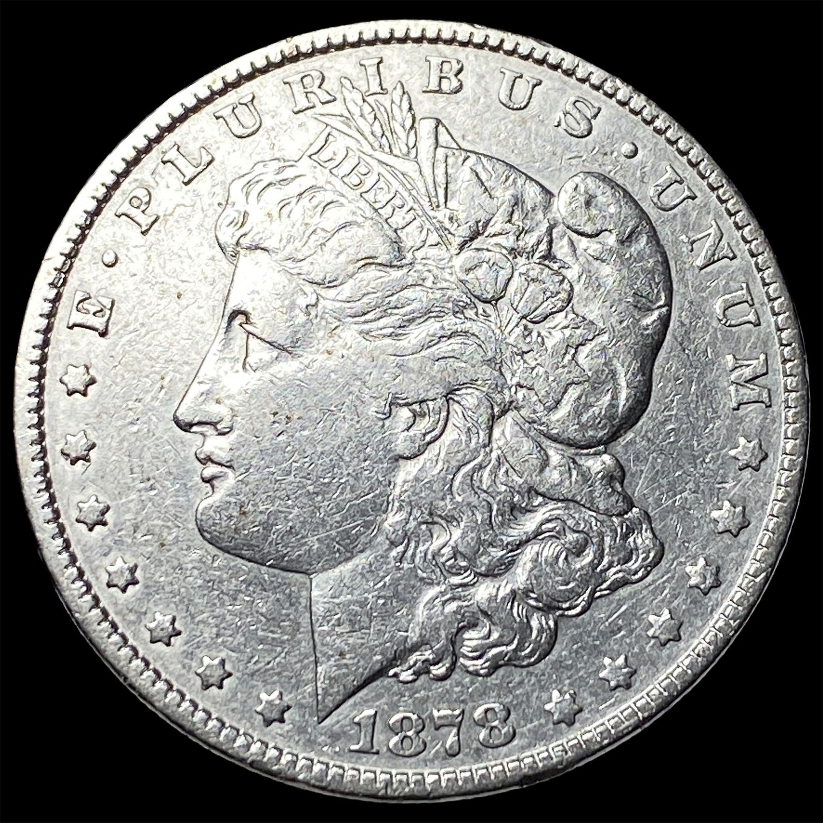 1878-S Silver Morgan Dollar NEARLY UNCIRCULATED: 1878-S Silver Morgan Dollar NEARLY UNCIRCULATED