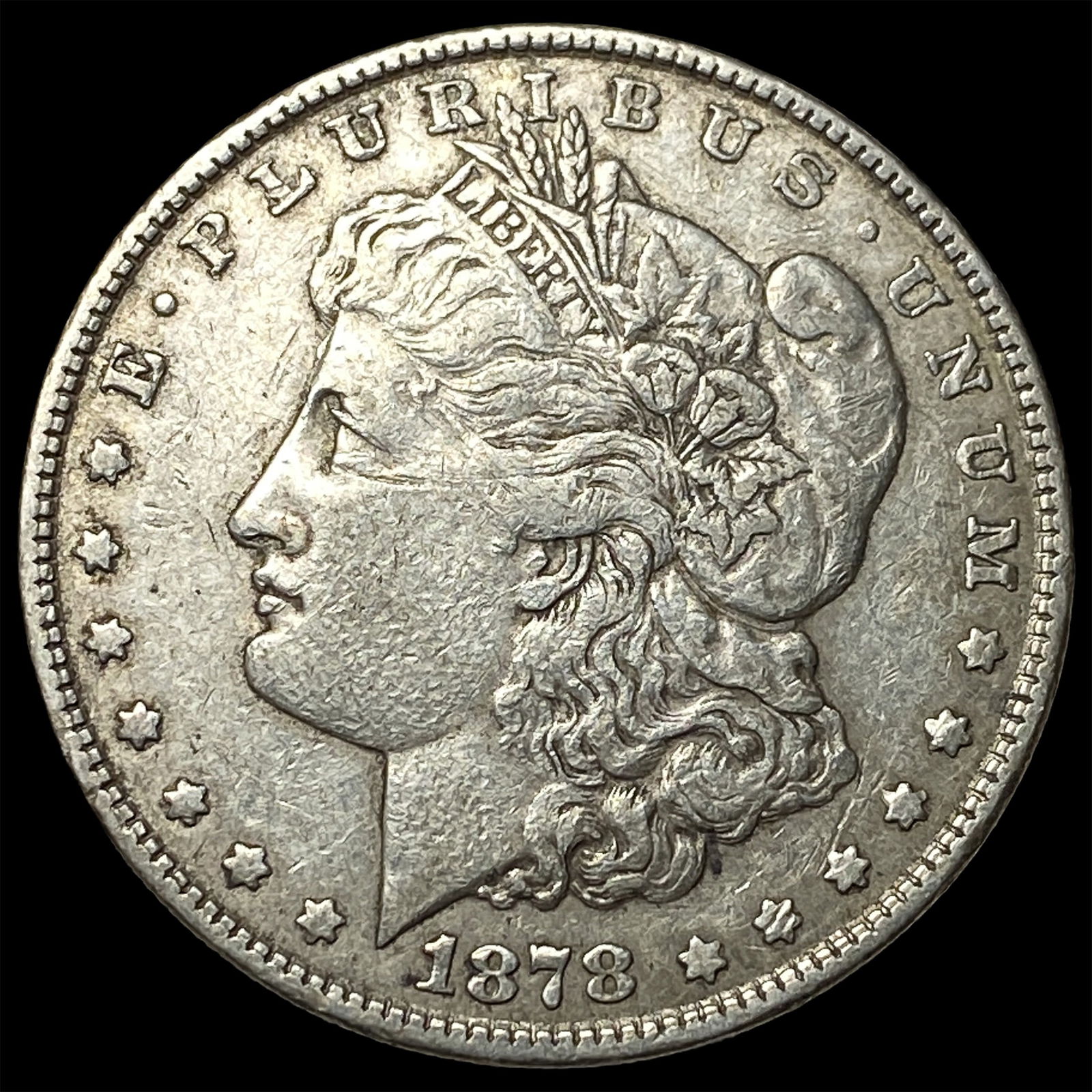 1878-S Silver Morgan Dollar NEARLY UNCIRCULATED: 1878-S Silver Morgan Dollar NEARLY UNCIRCULATED