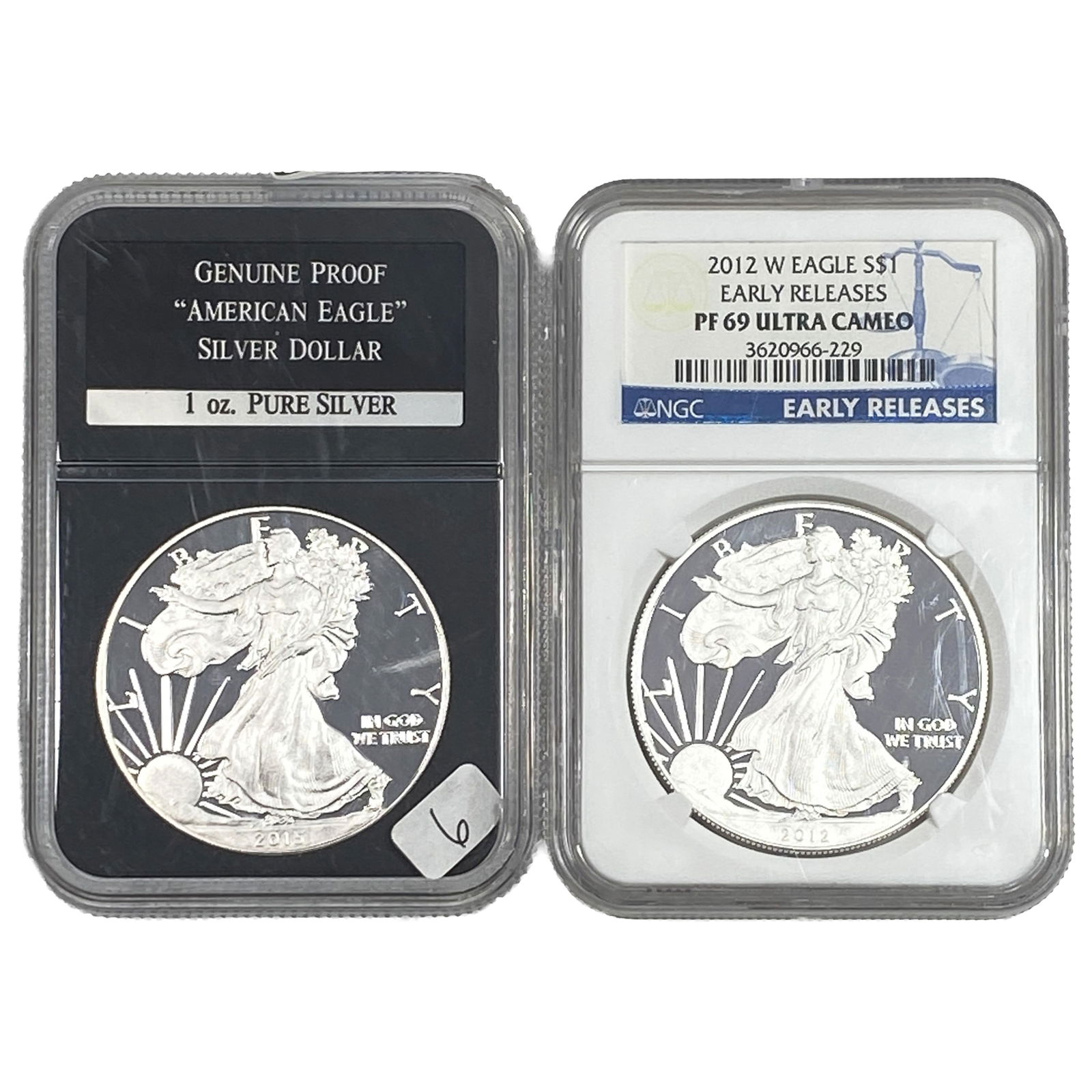 [2 Coins] 2012-2015 Silver Eagle NGC PF69 Ultra Cameo: [2 Coins] 2012-2015 Silver Eagle NGC PF69 Ultra Cameo