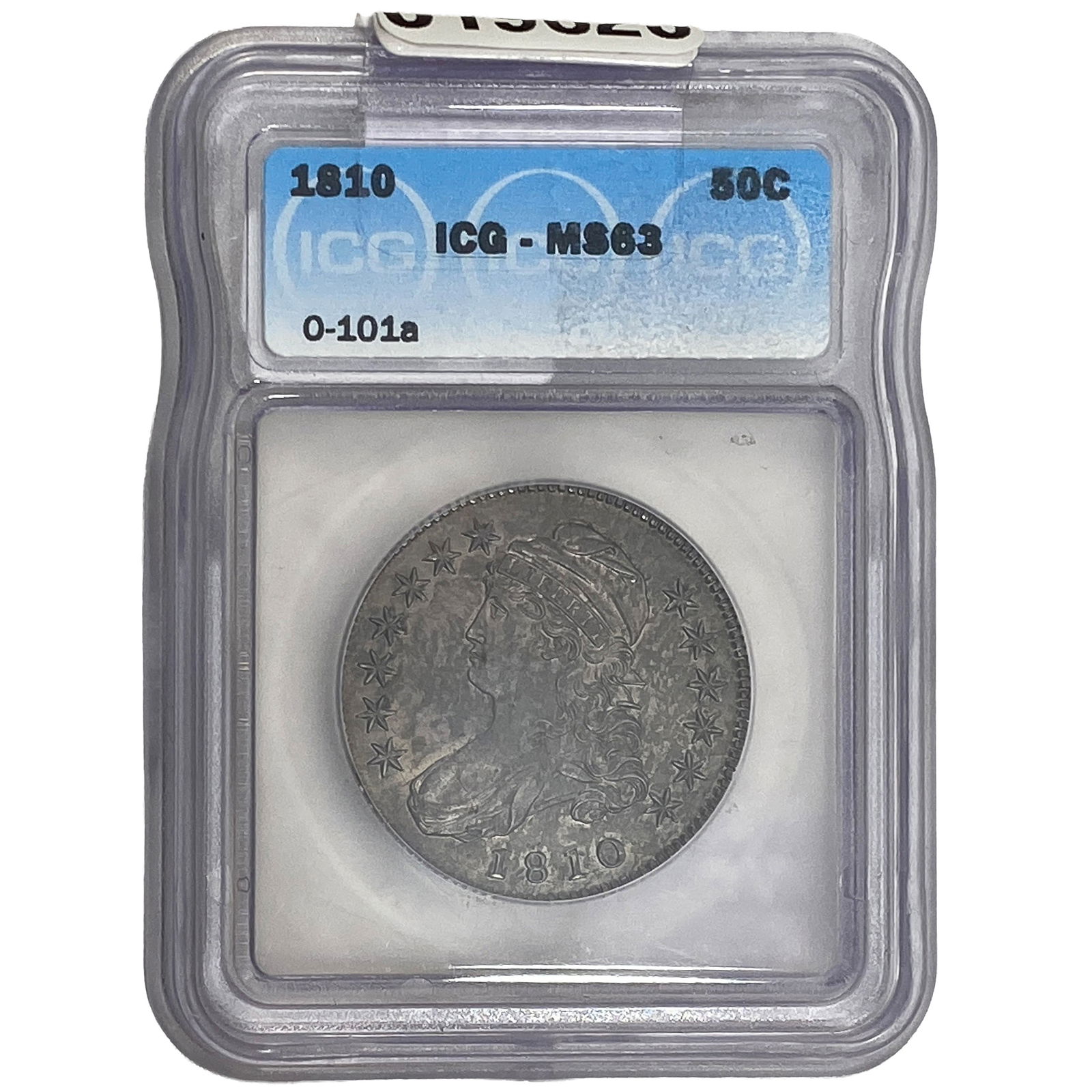 1810 Capped Bust Half Dollar ICG MS63: 1810 Capped Bust Half Dollar ICG MS63