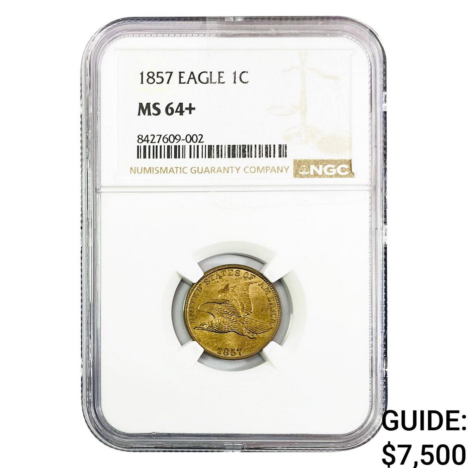 1857 Flying Eagle Cent NGC MS64+ (1 of 2)