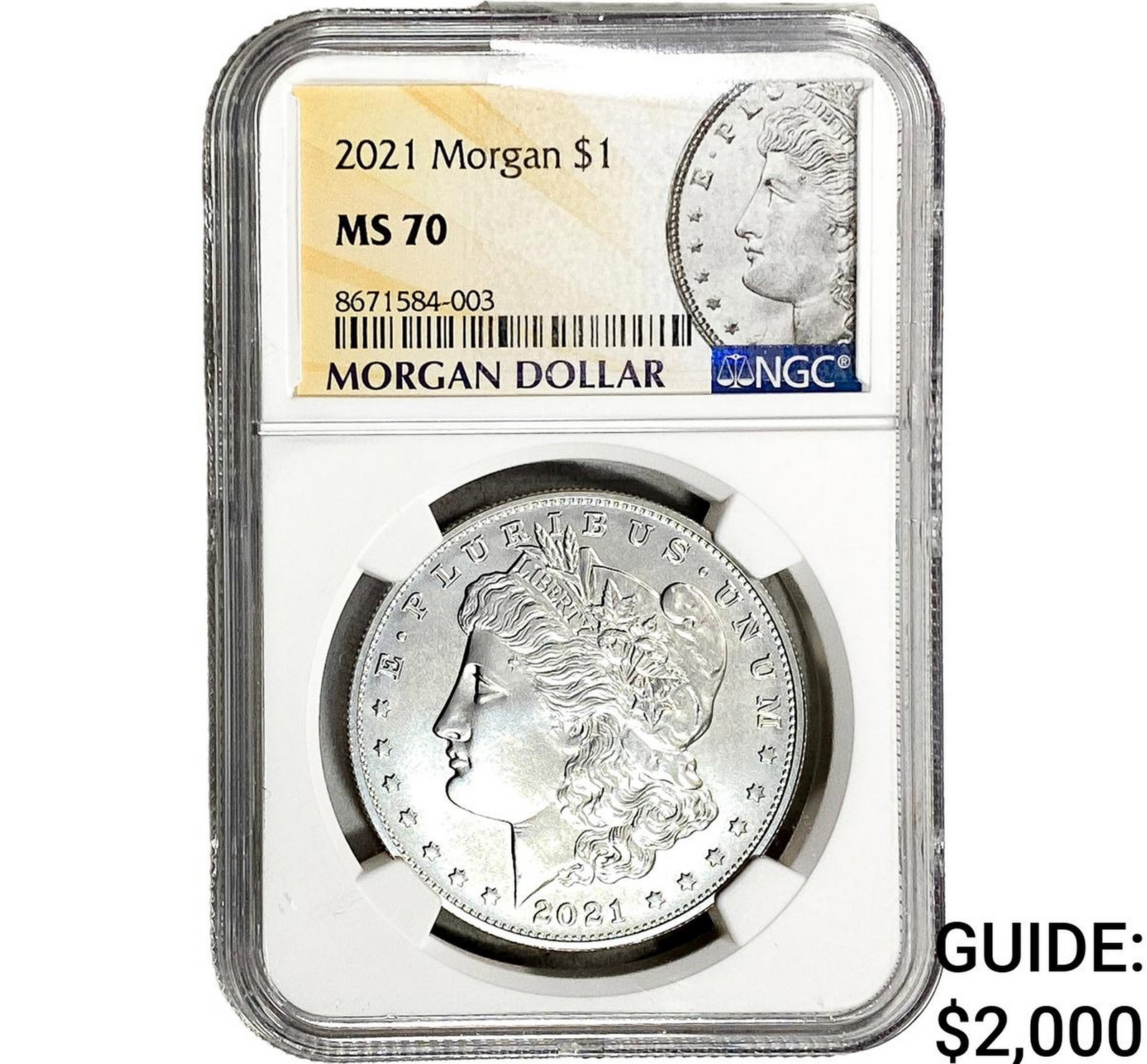 2021 Morgan Silver Dollar NGC MS70: 2021 Morgan Silver Dollar NGC MS70