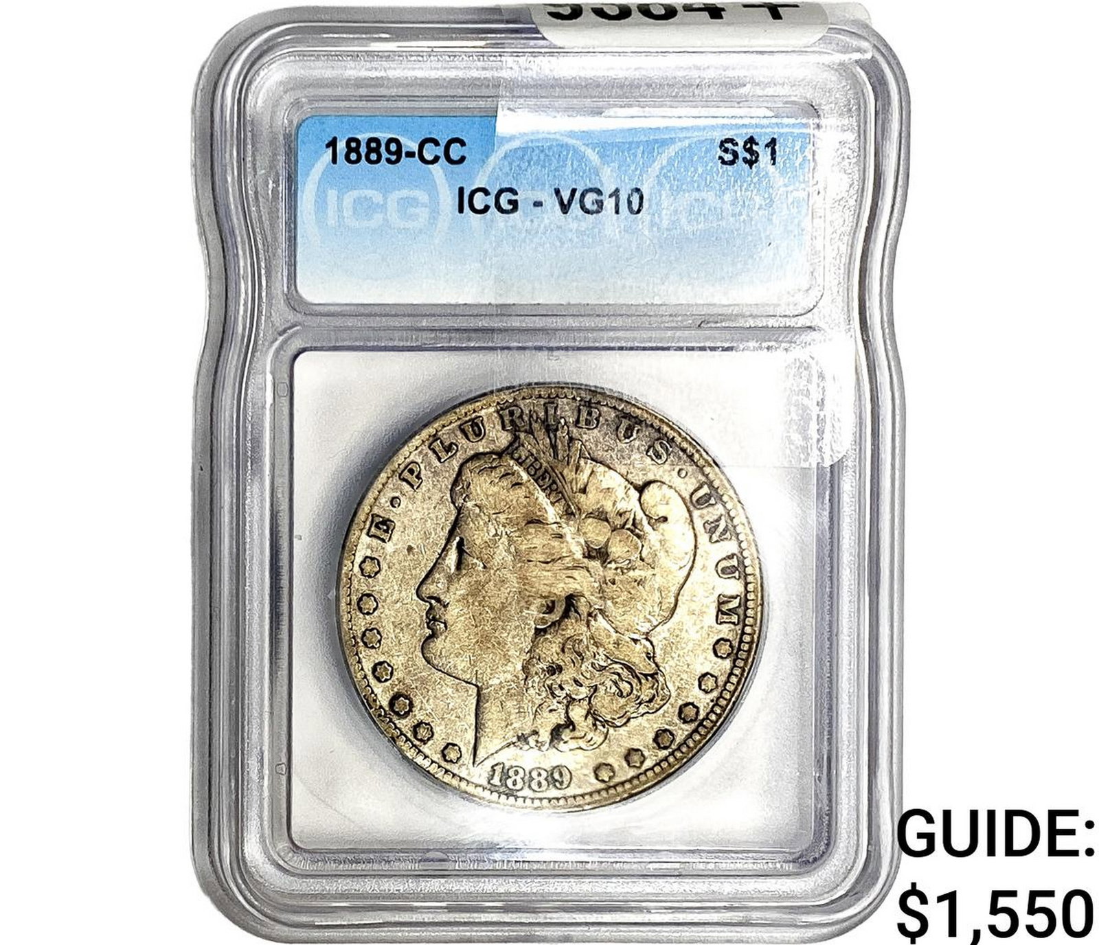 1889-CC Morgan Silver Dollar ICG VG10 (1 of 2)