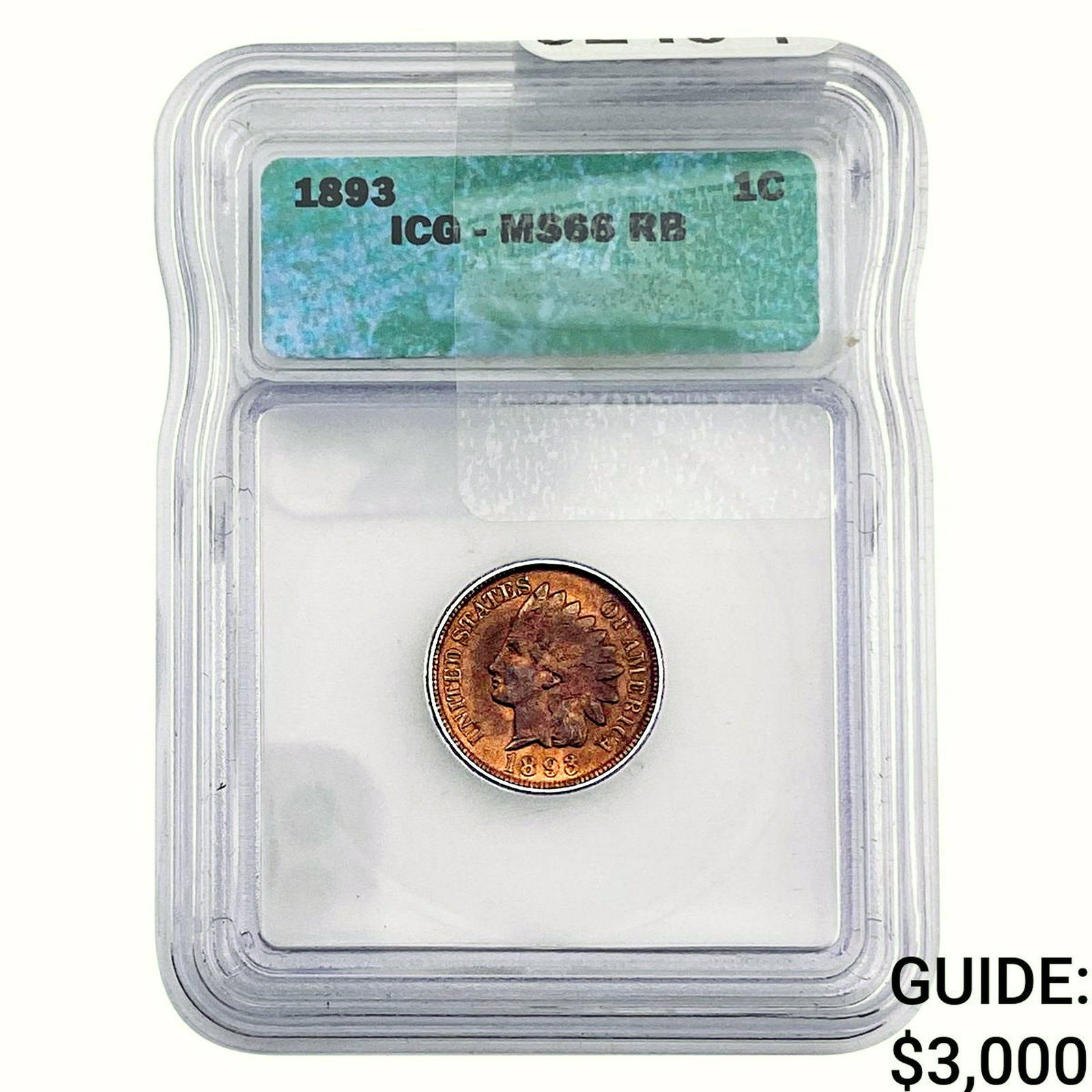 1893 Indian Head Cent ICG MS66 RB (1 of 2)