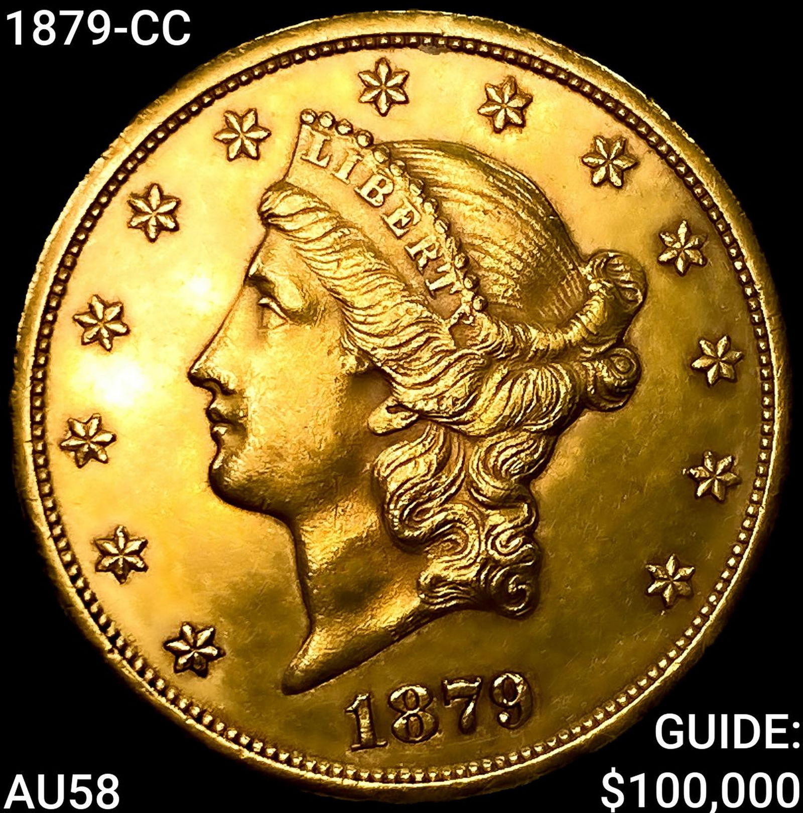 1879-CC $20 Gold Double Eagle: 1879-CC $20 Gold Double Eagle