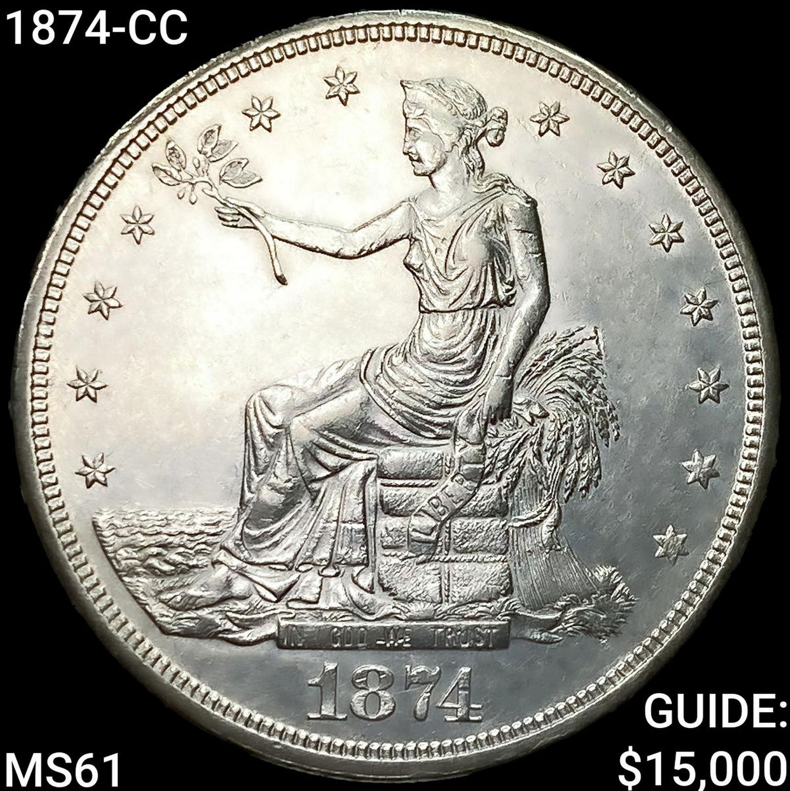 1874-CC Silver Trade Dollar: 1874-CC Silver Trade Dollar